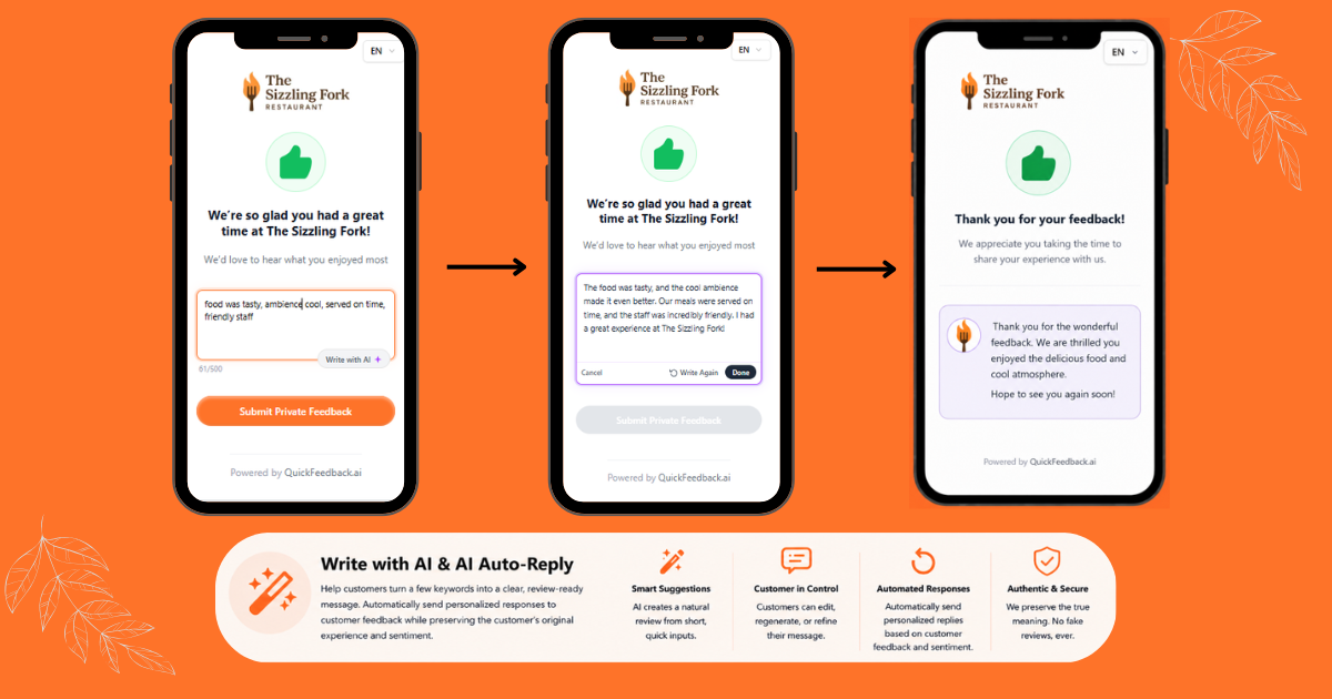 QuickFeedback screenshot
