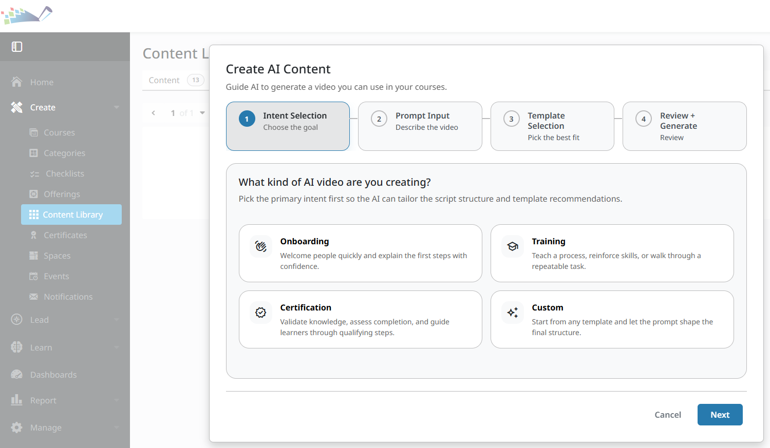 DigitalChalk LMS screenshot