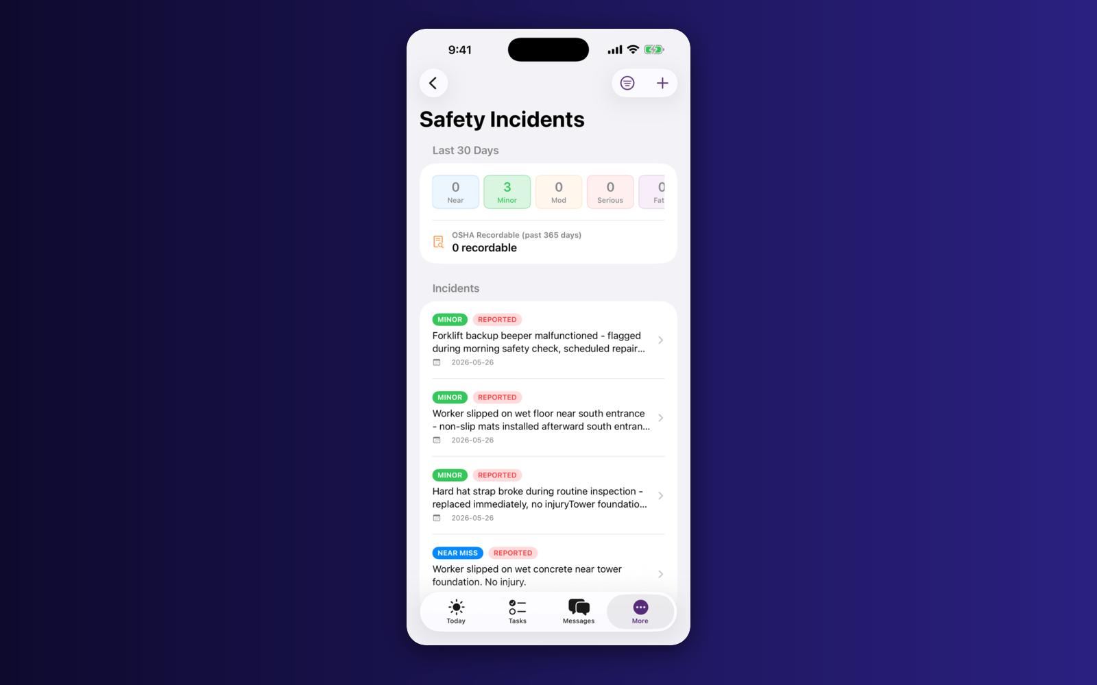 WorkTrac screenshot