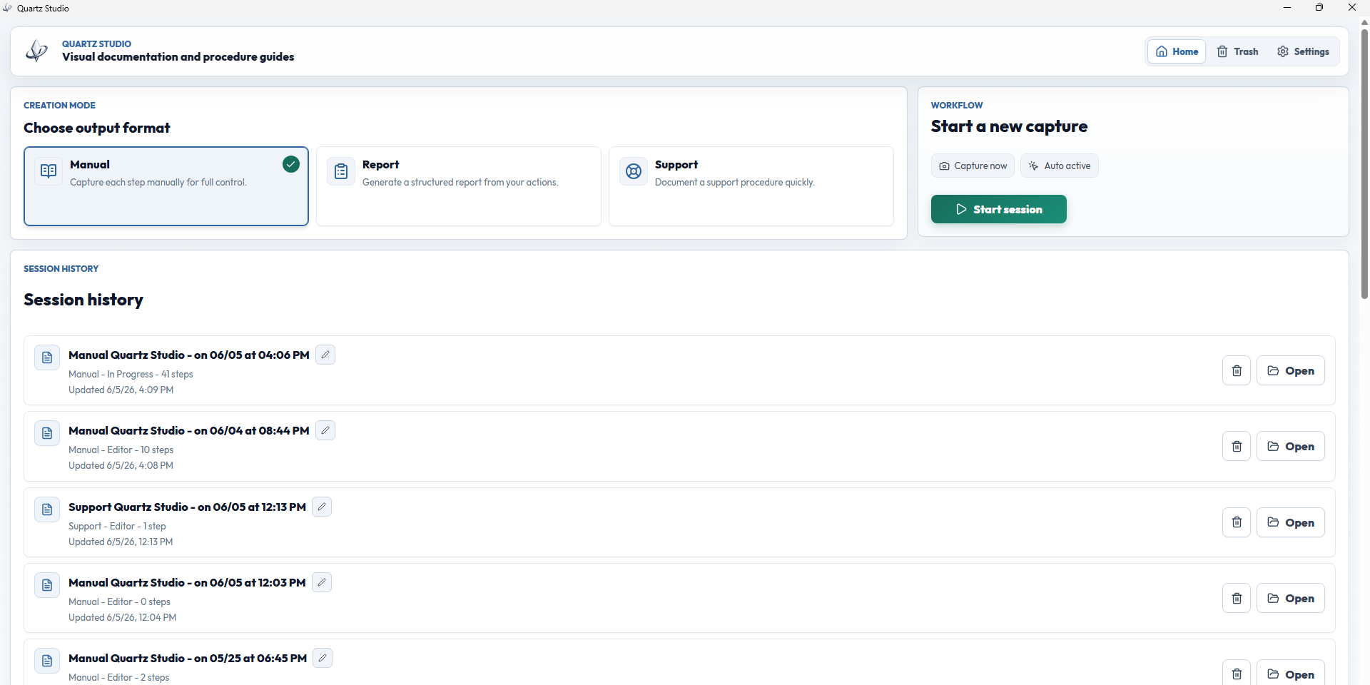 Quartz Studio screenshot