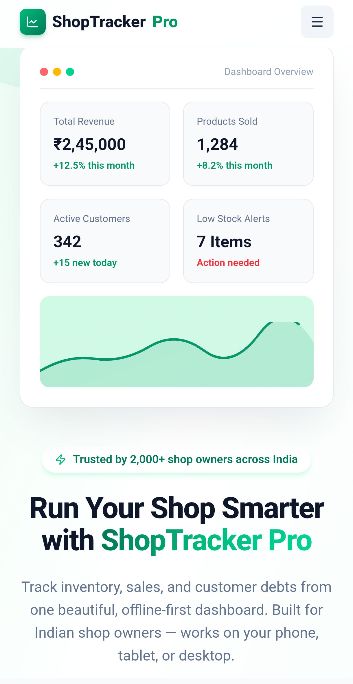 Shop Tracker screenshot
