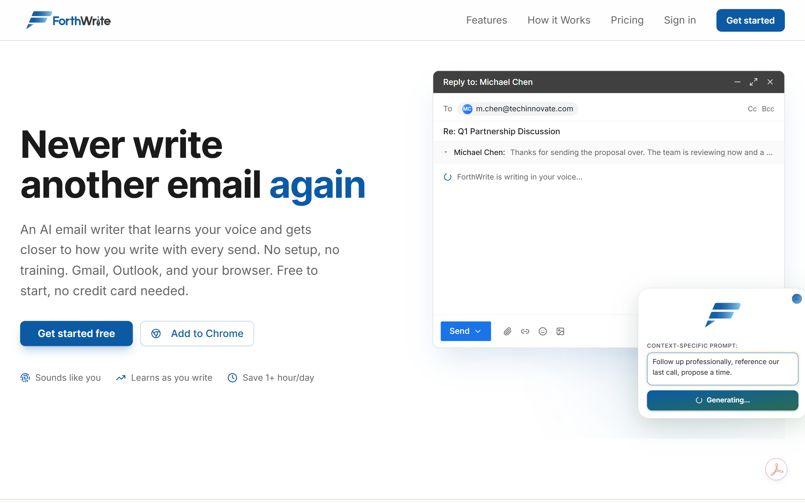 ForthWrite screenshot