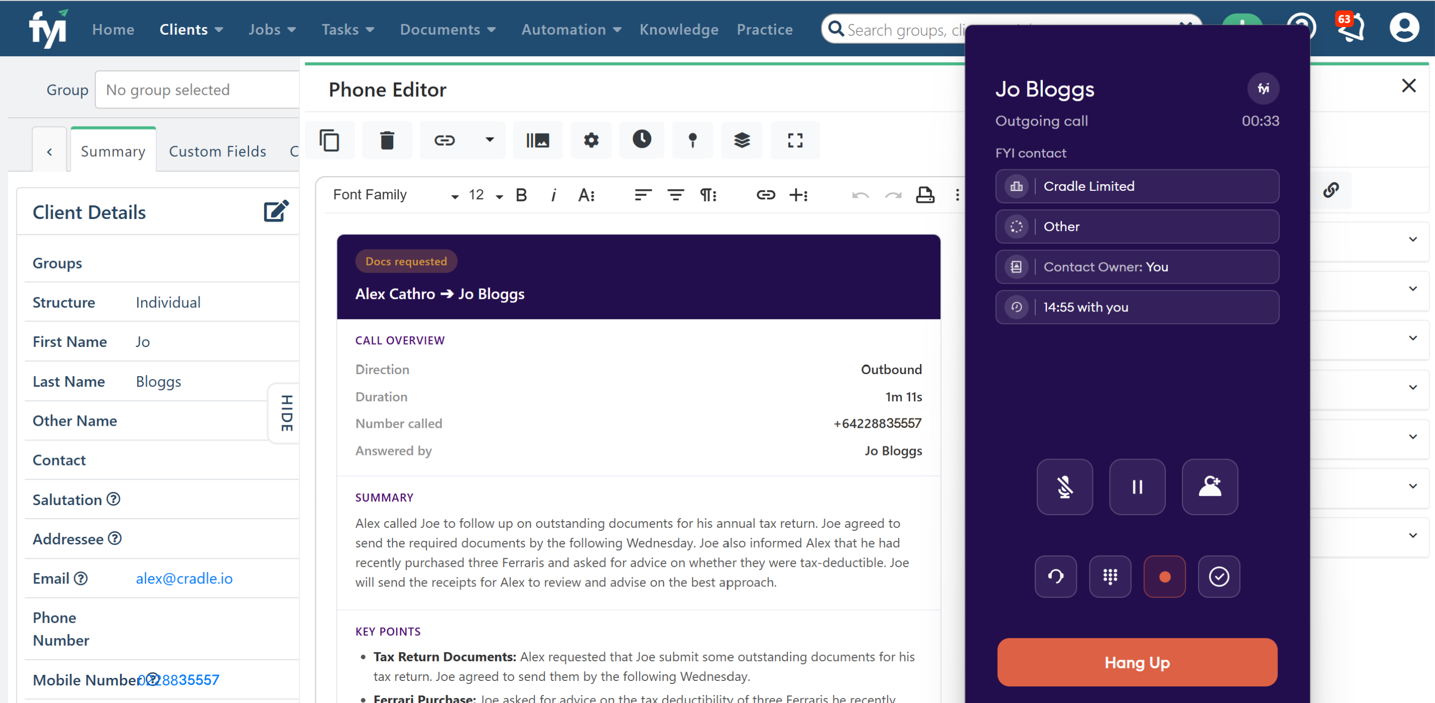 Cradle.io screenshot
