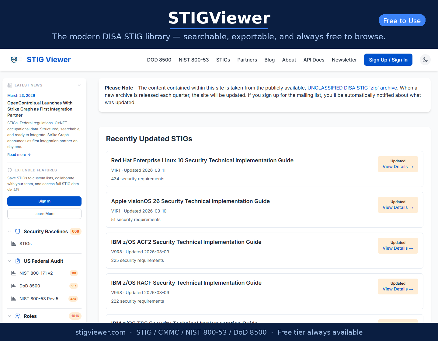 STIGViewer screenshot