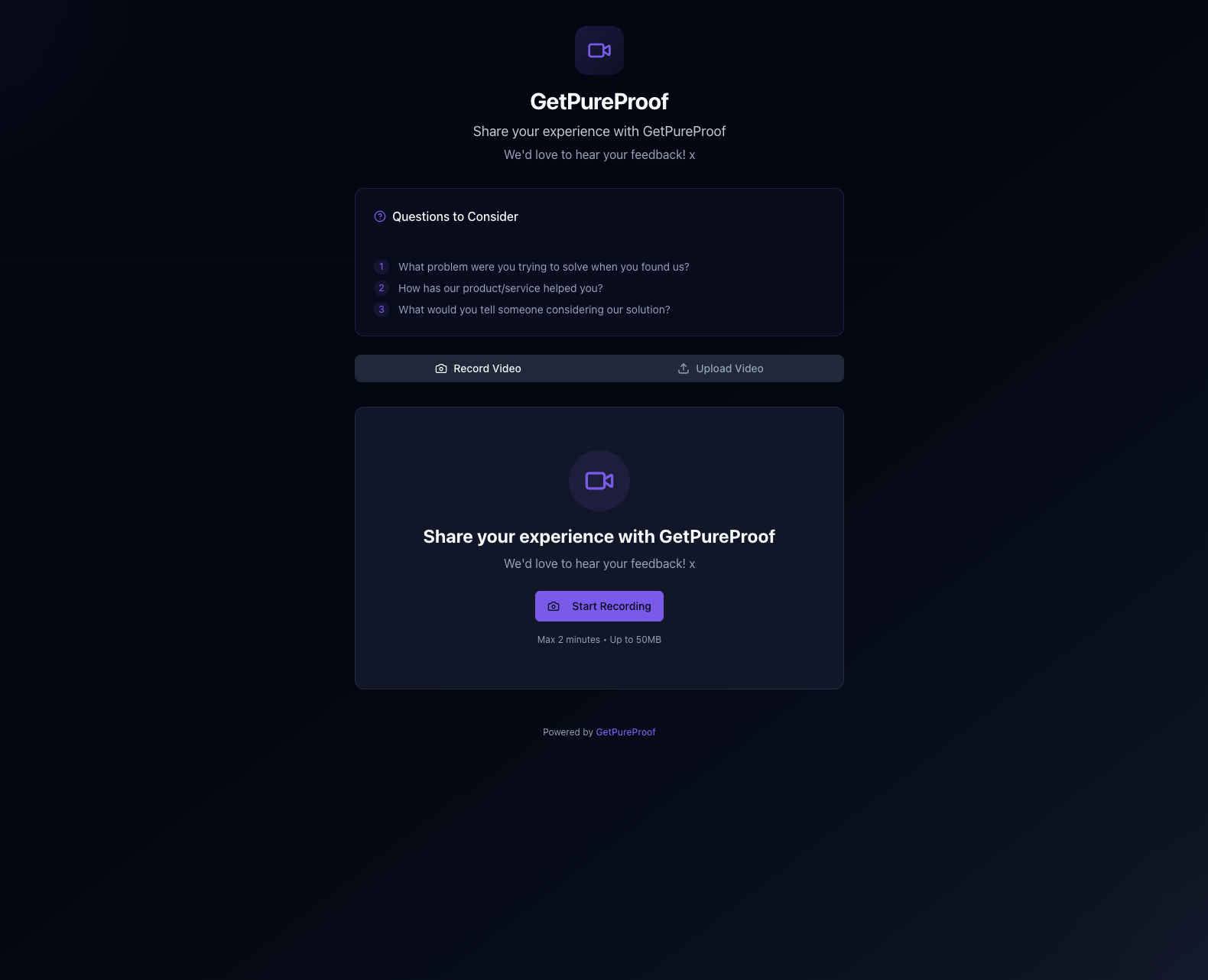 GetPureProof screenshot
