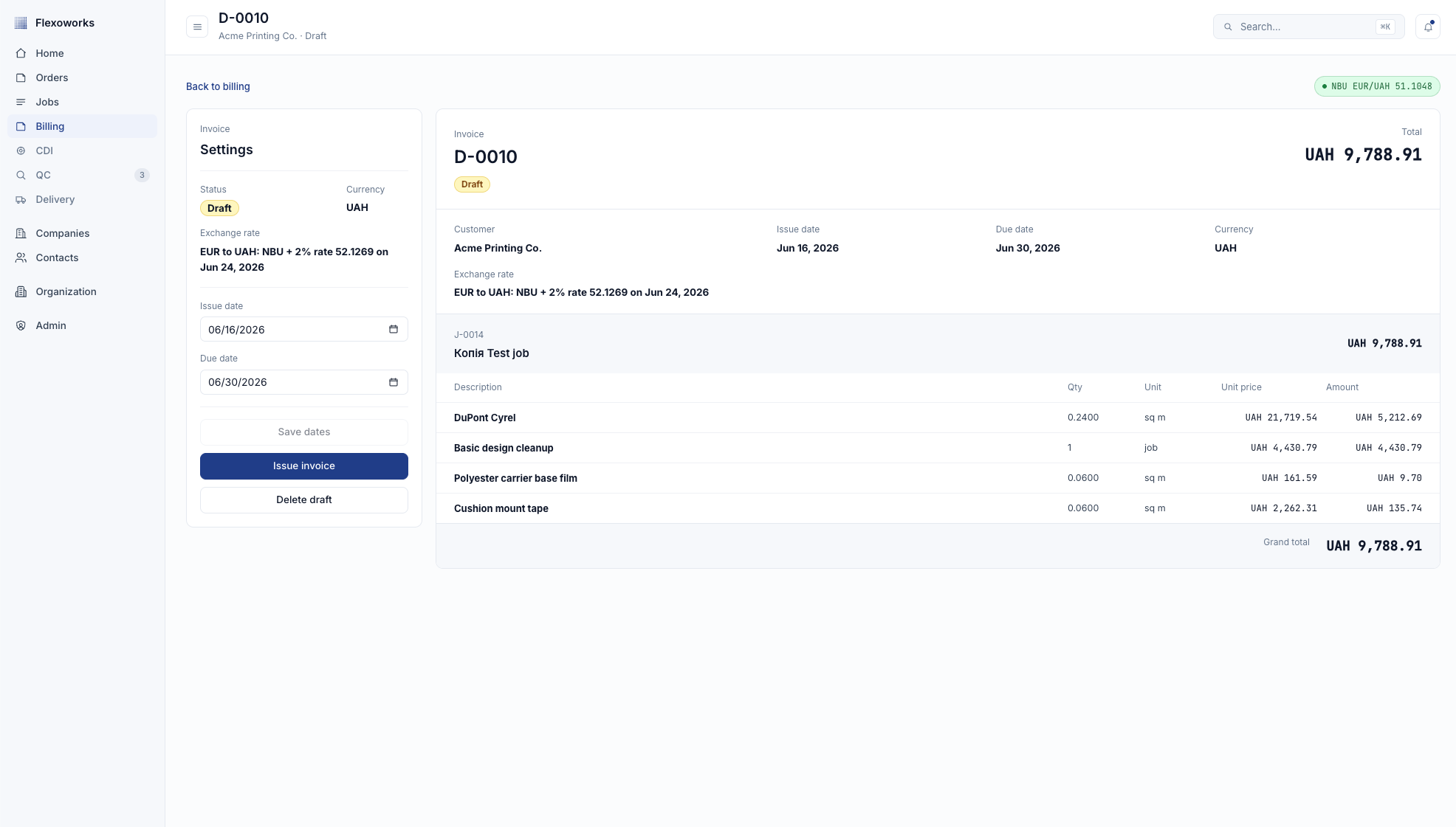 Flexoworks screenshot