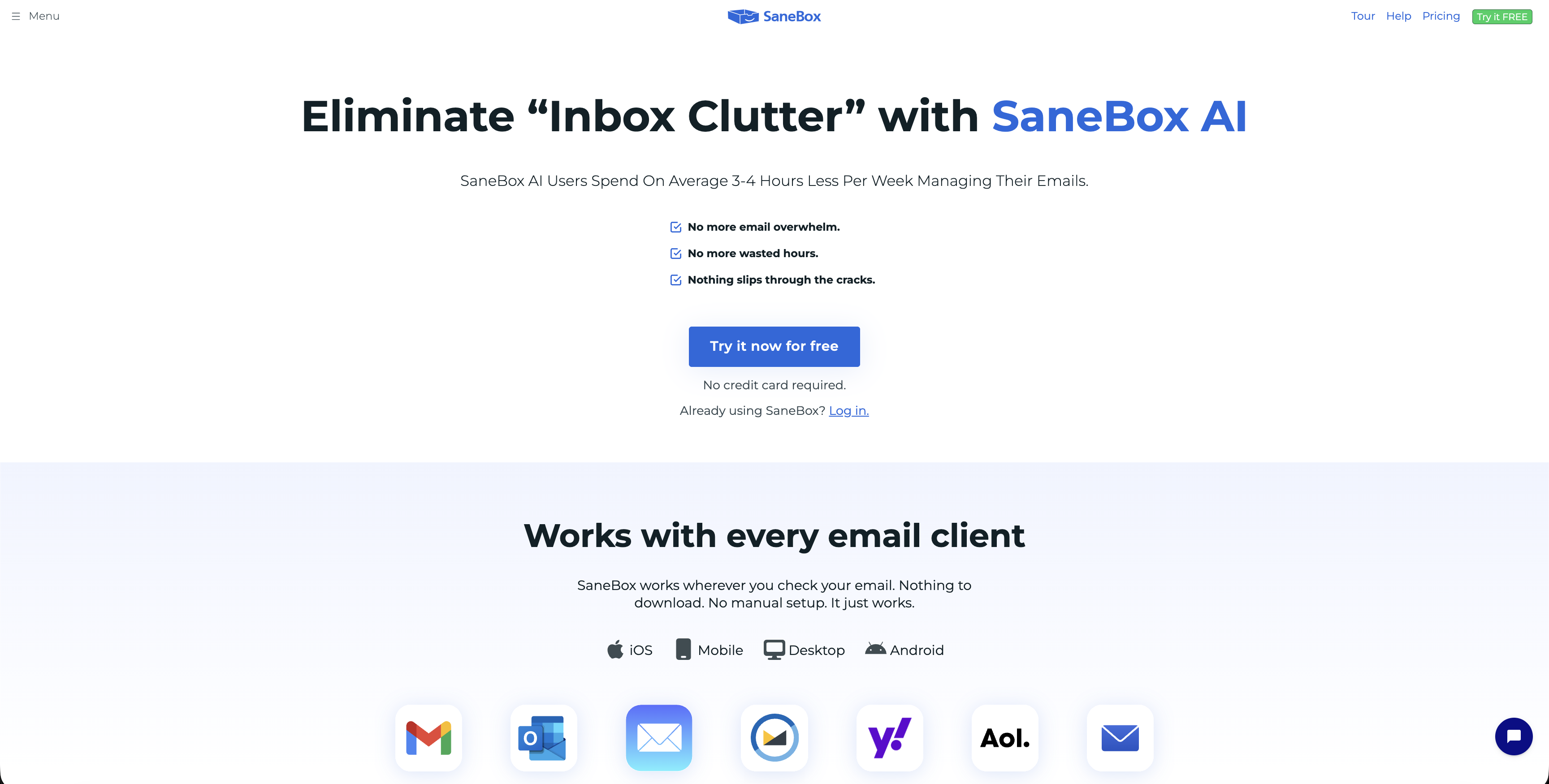 SaneBox screenshot