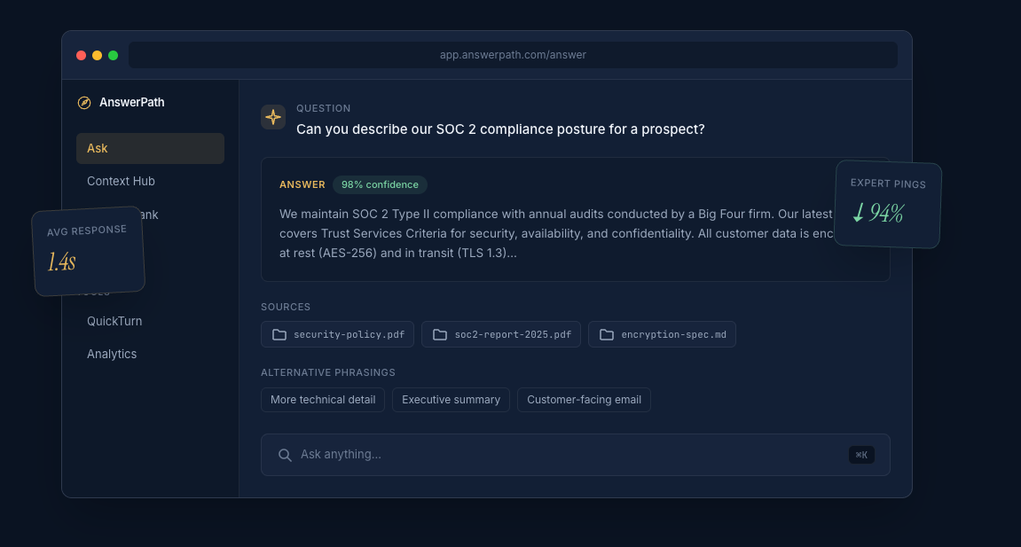 AnswerPath screenshot