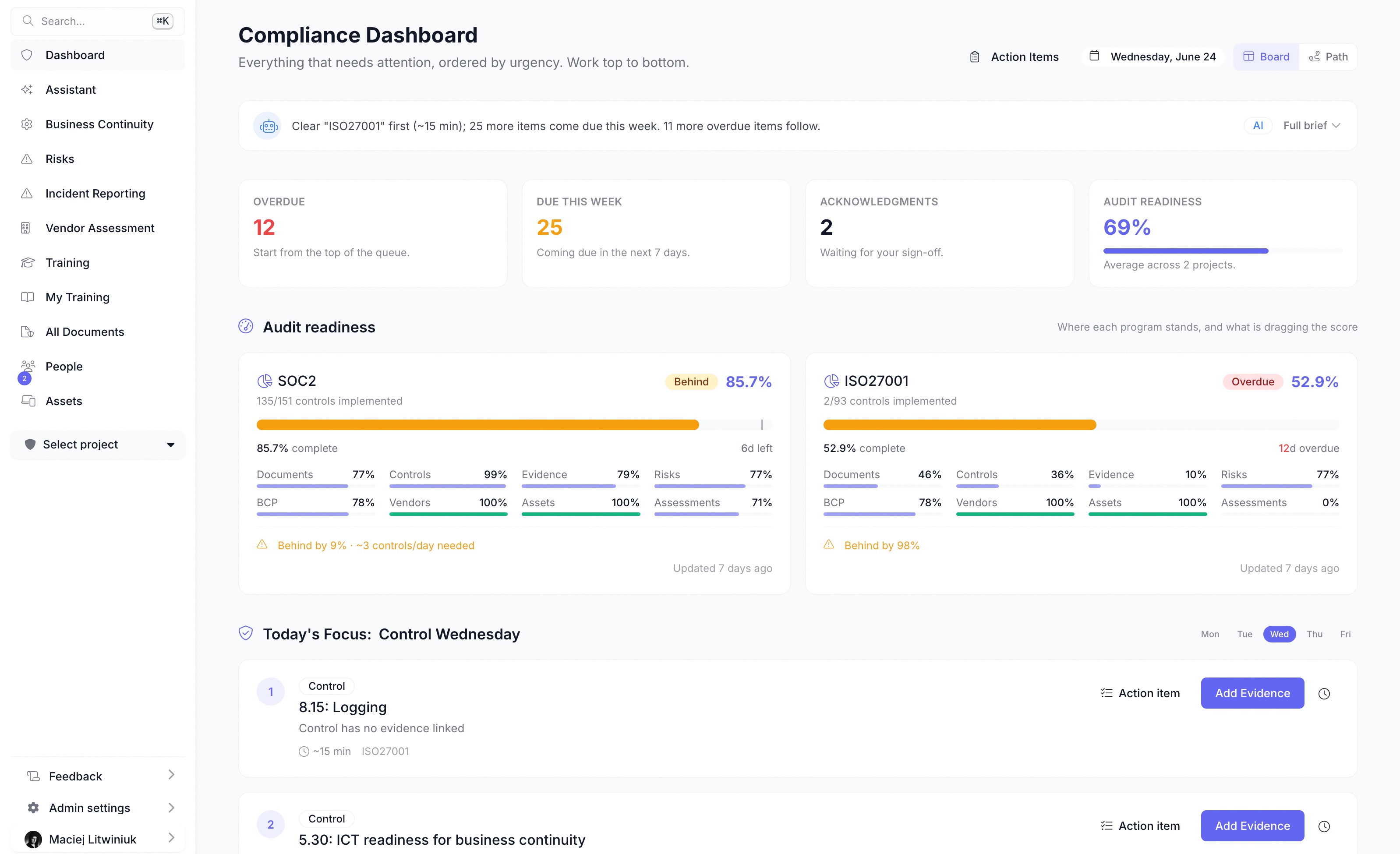 AuditBadger screenshot