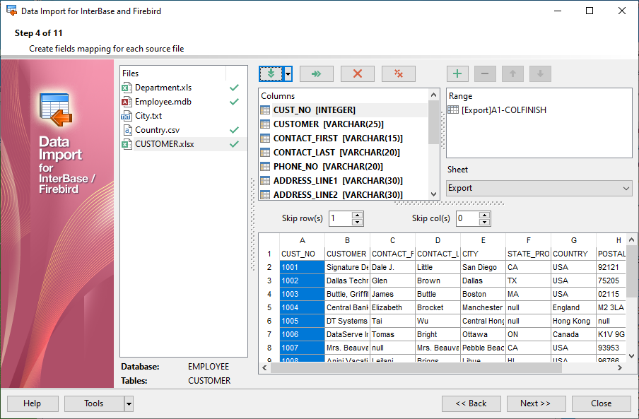 EMS Data Import for InterBase/Firebird screenshot