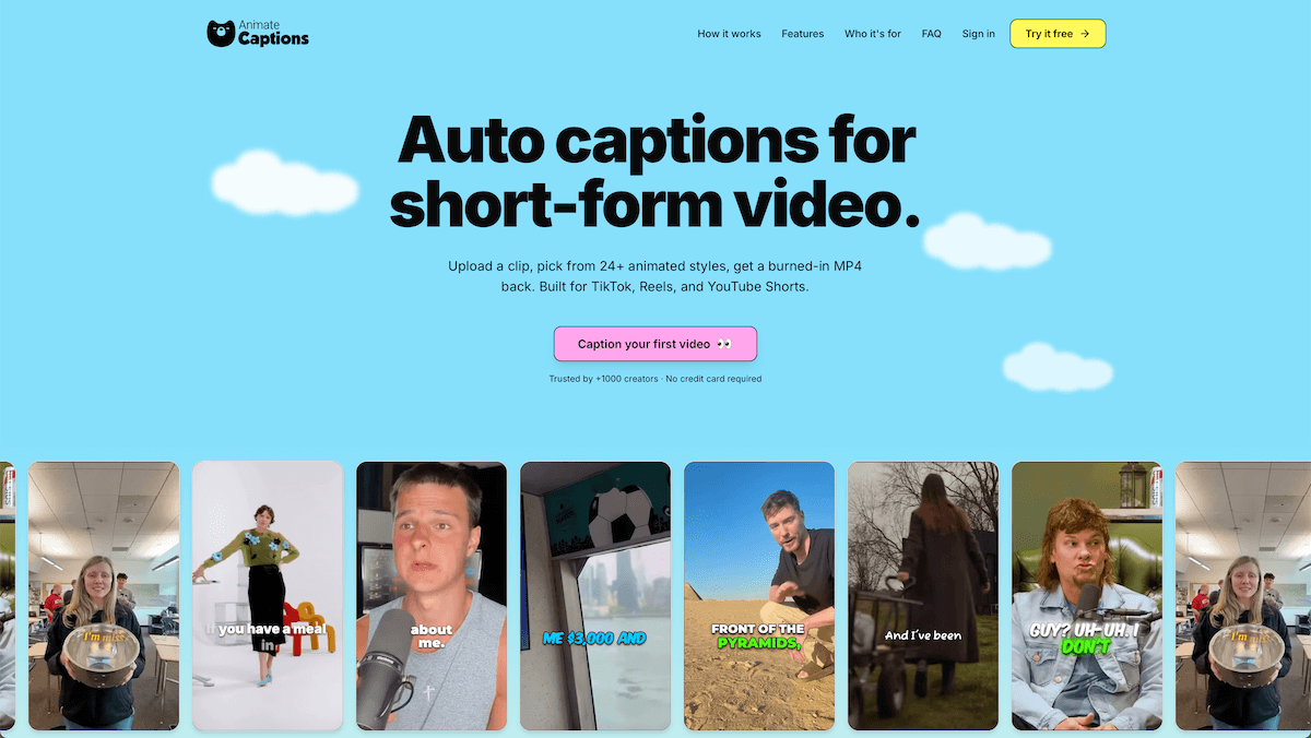AnimateCaptions screenshot