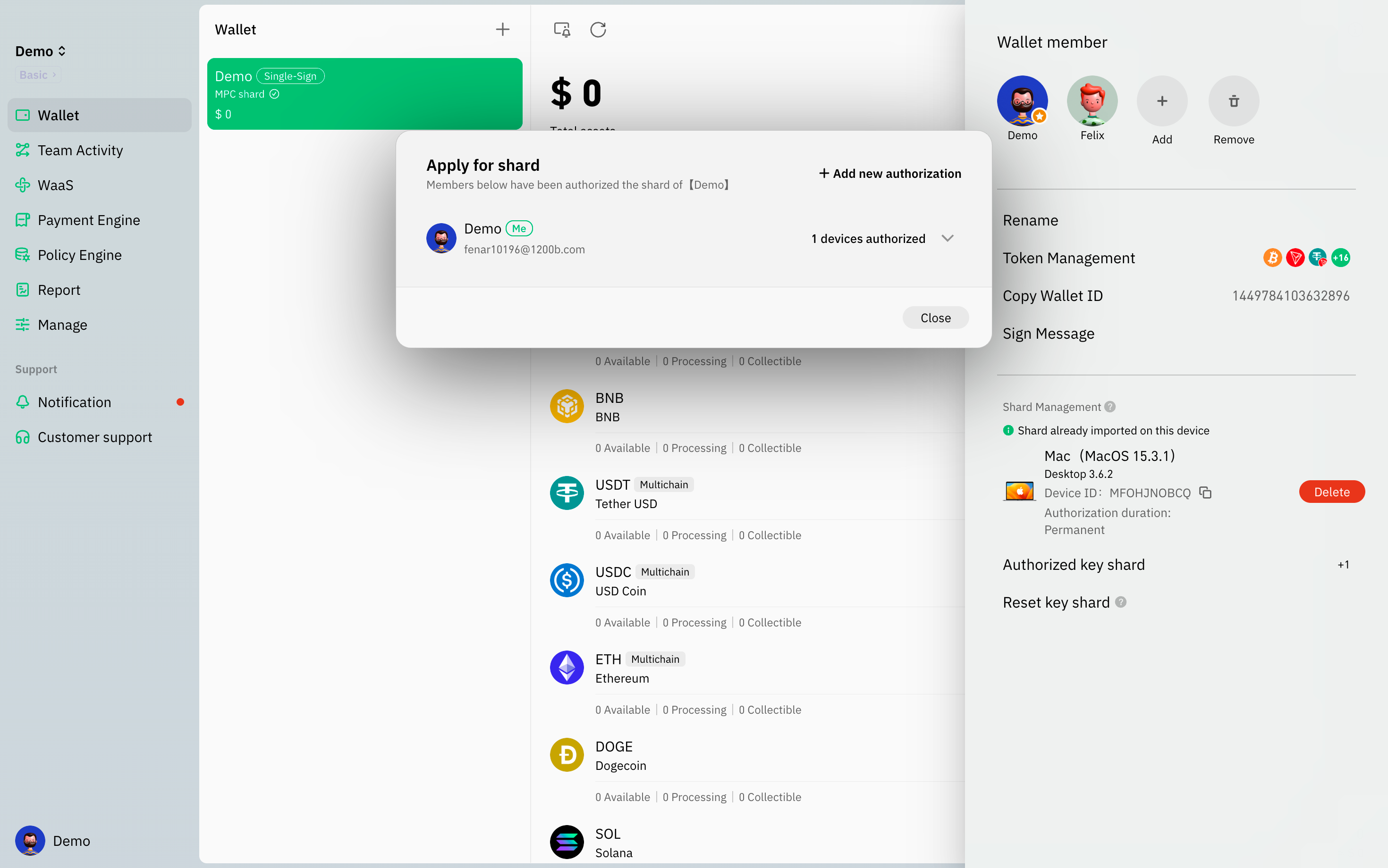 Cregis screenshot