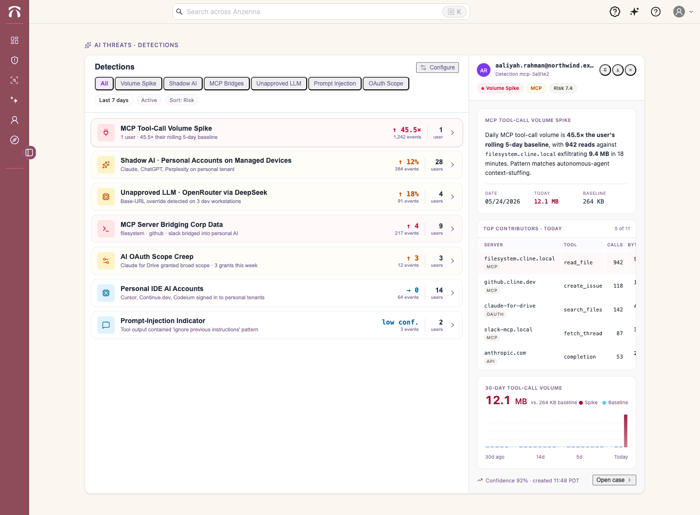 Anzenna screenshot