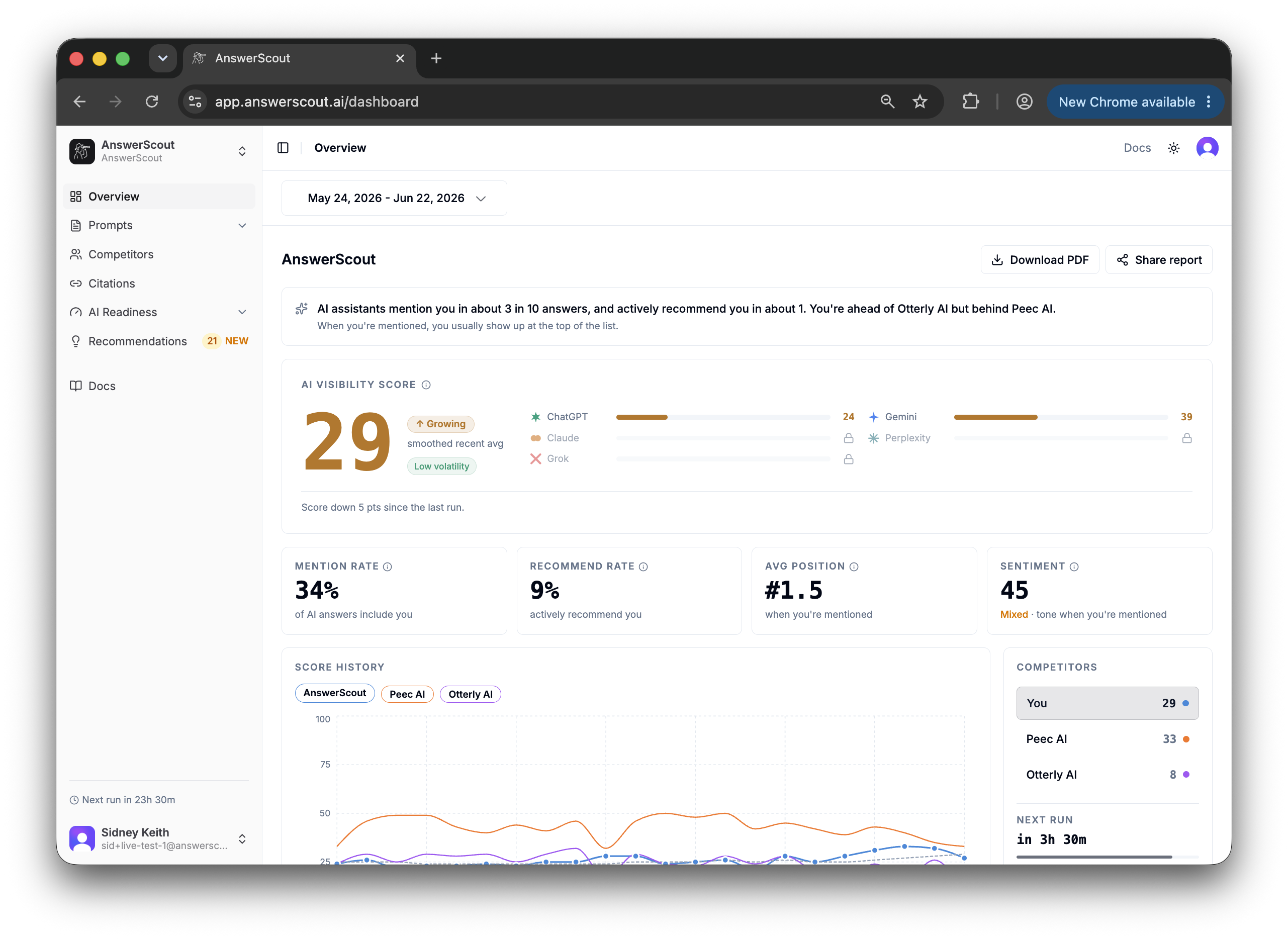 AnswerScout screenshot