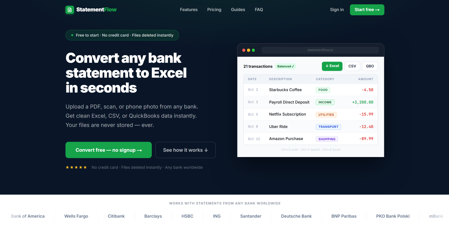 StatementFlow screenshot