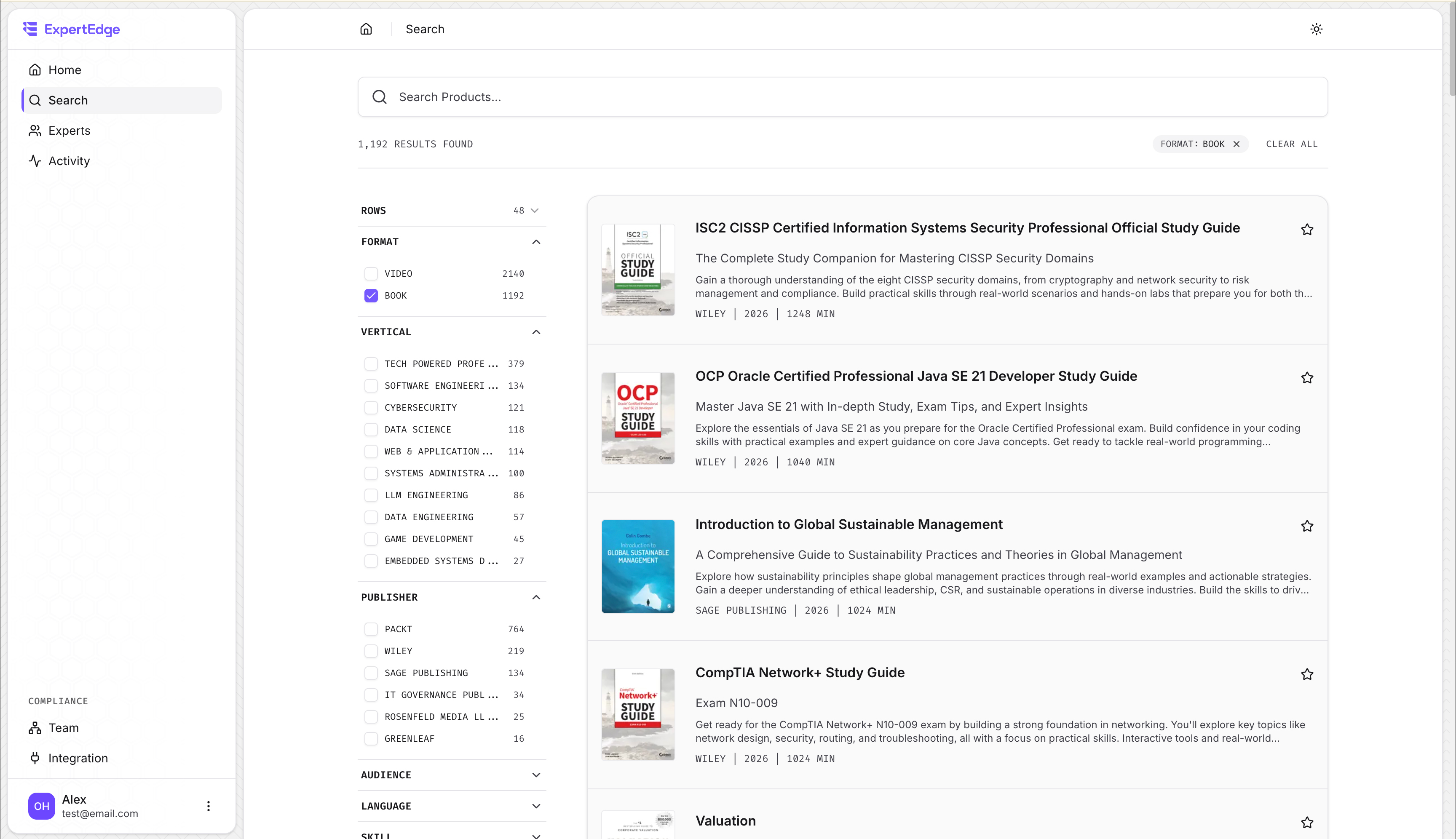 Expertedge screenshot