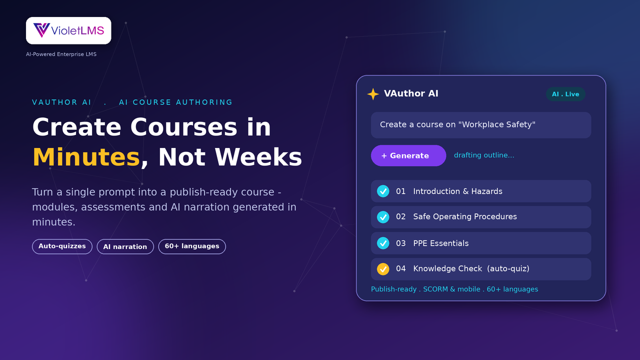 Violet LMS screenshot