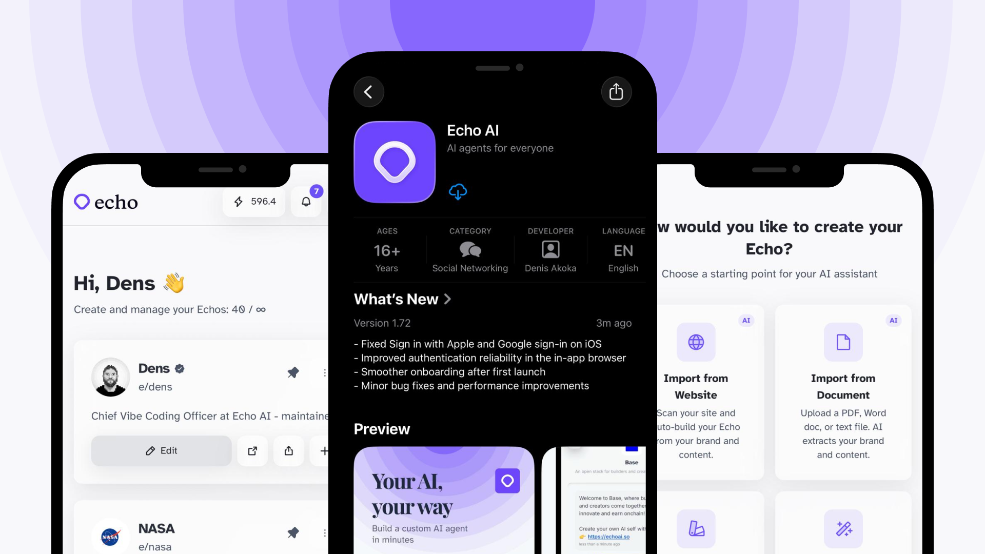 EchoAI screenshot