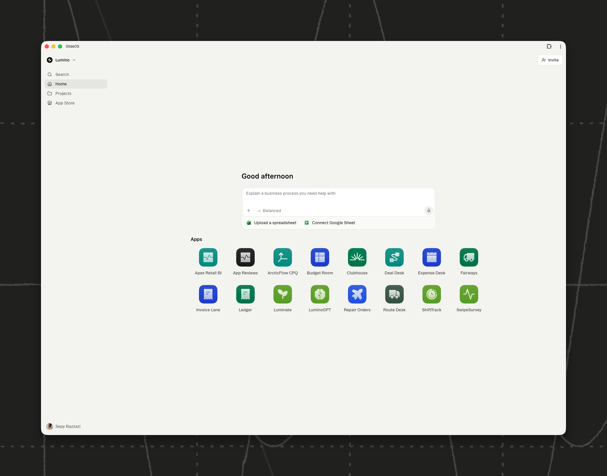 GlideOS screenshot