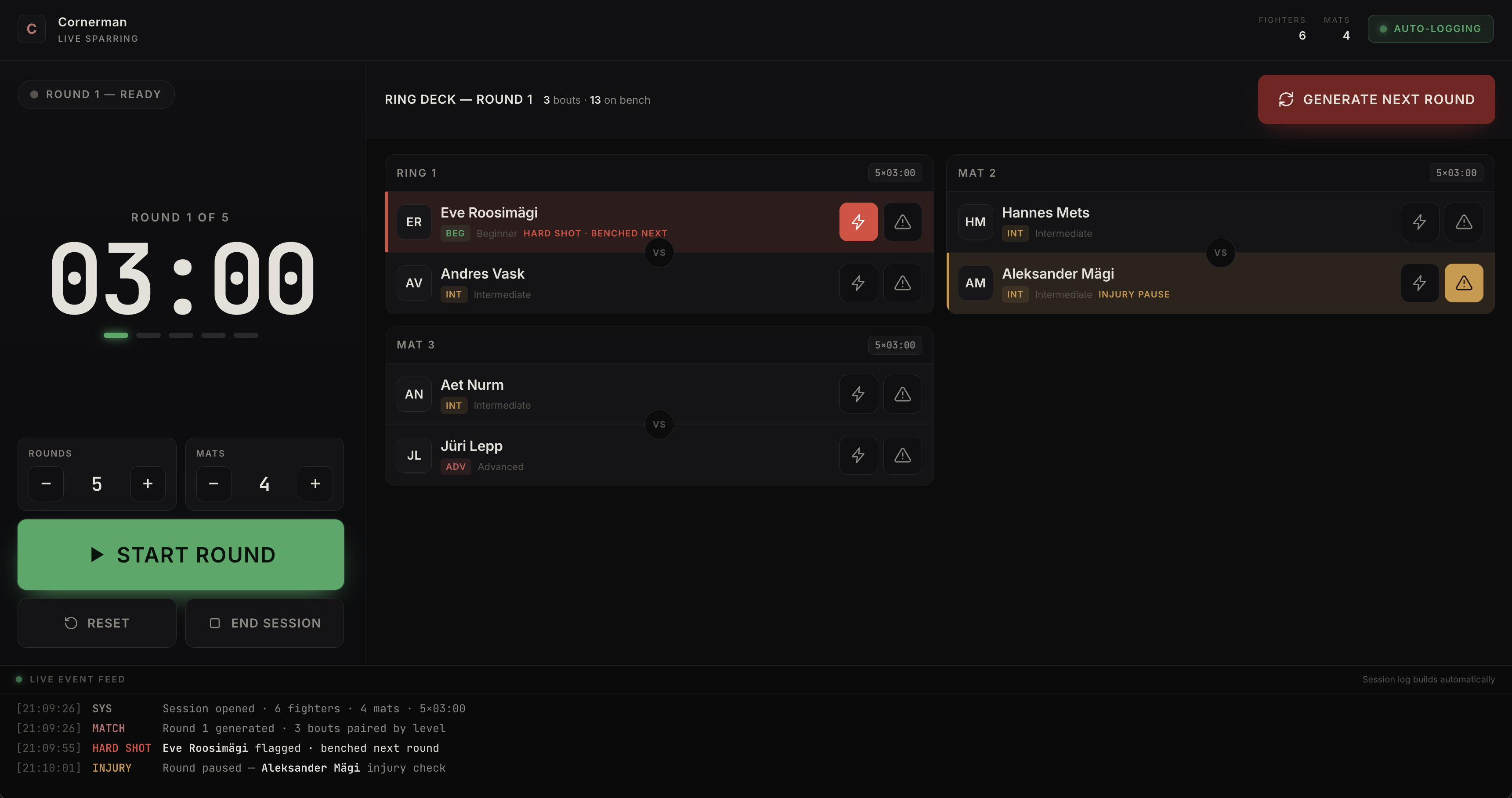 Cornerman screenshot