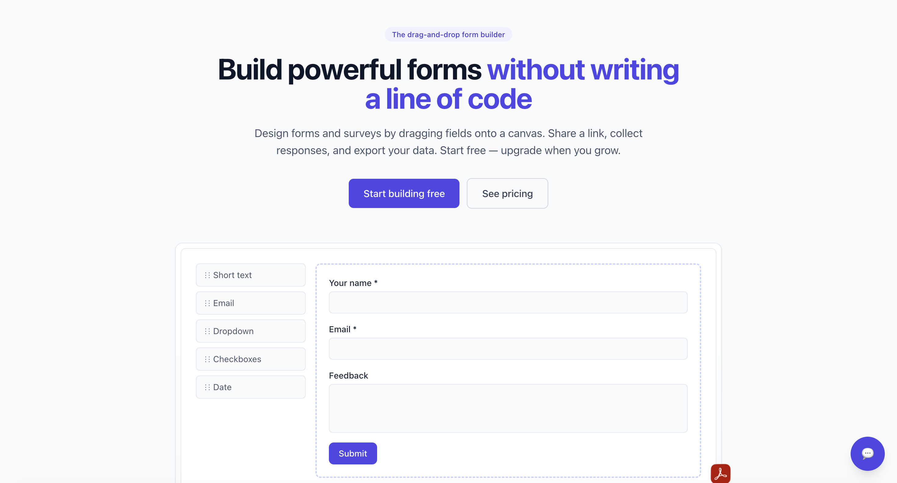 Formspry screenshot