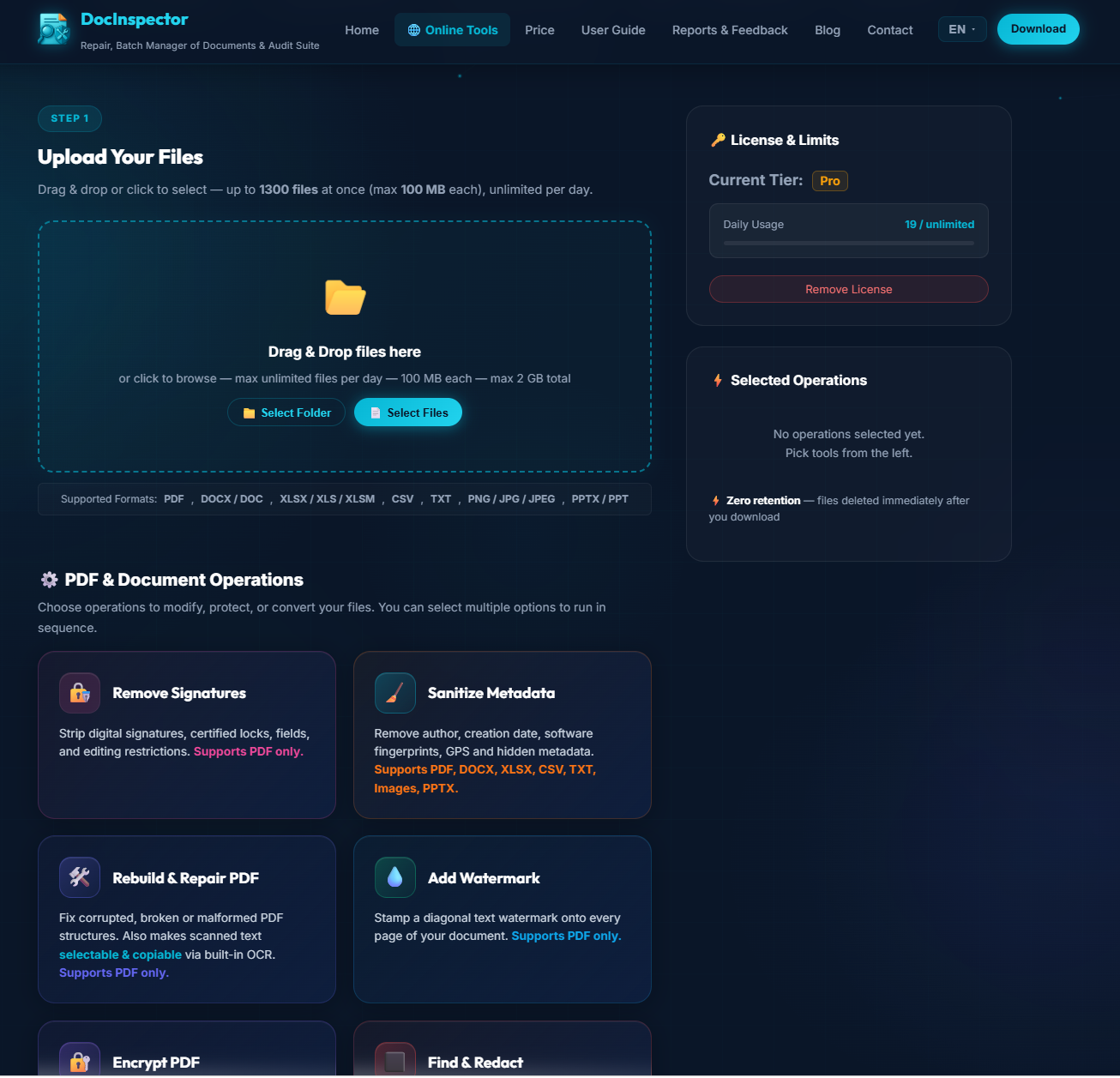 DocInspector screenshot