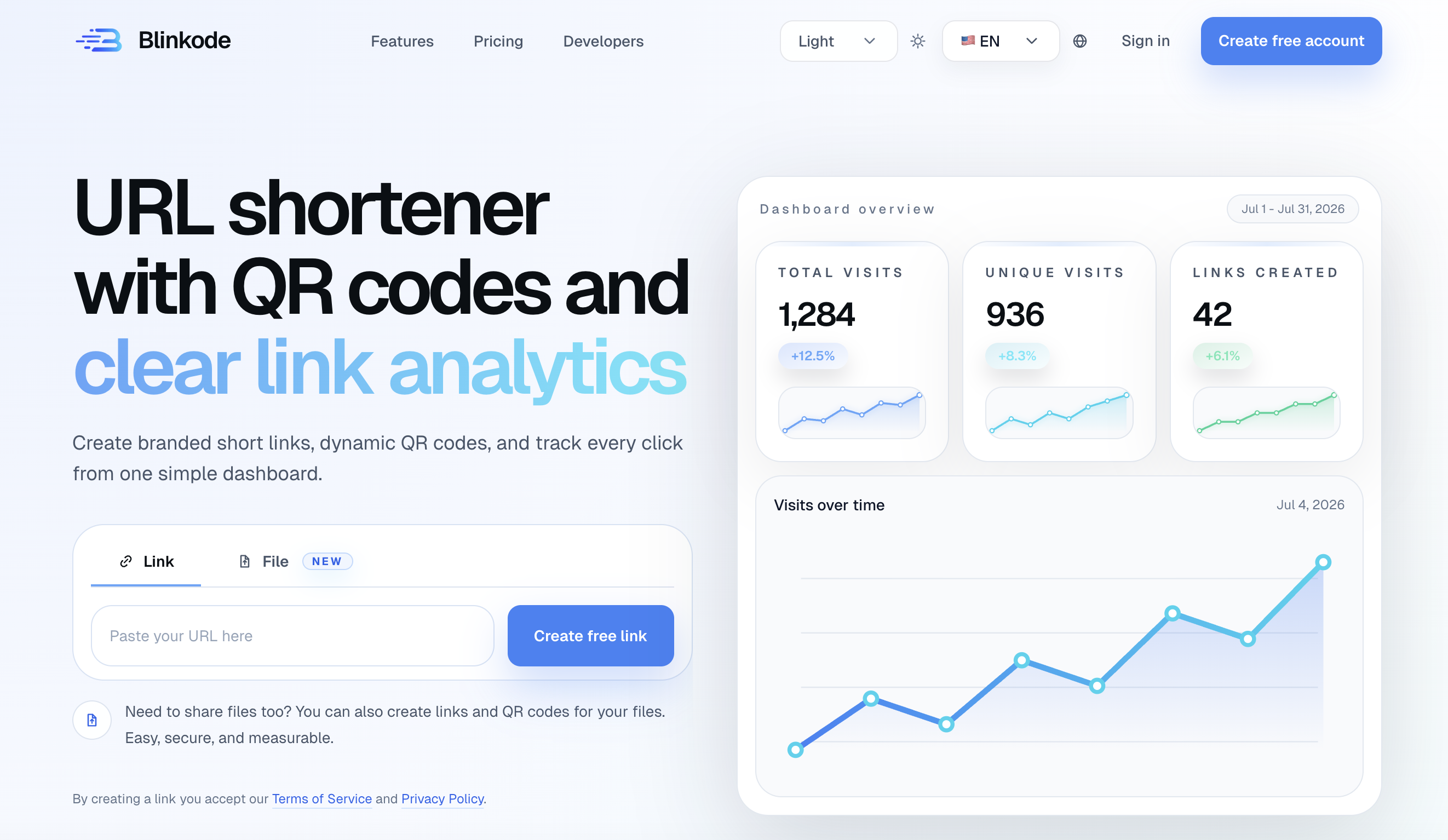 Blinkode screenshot