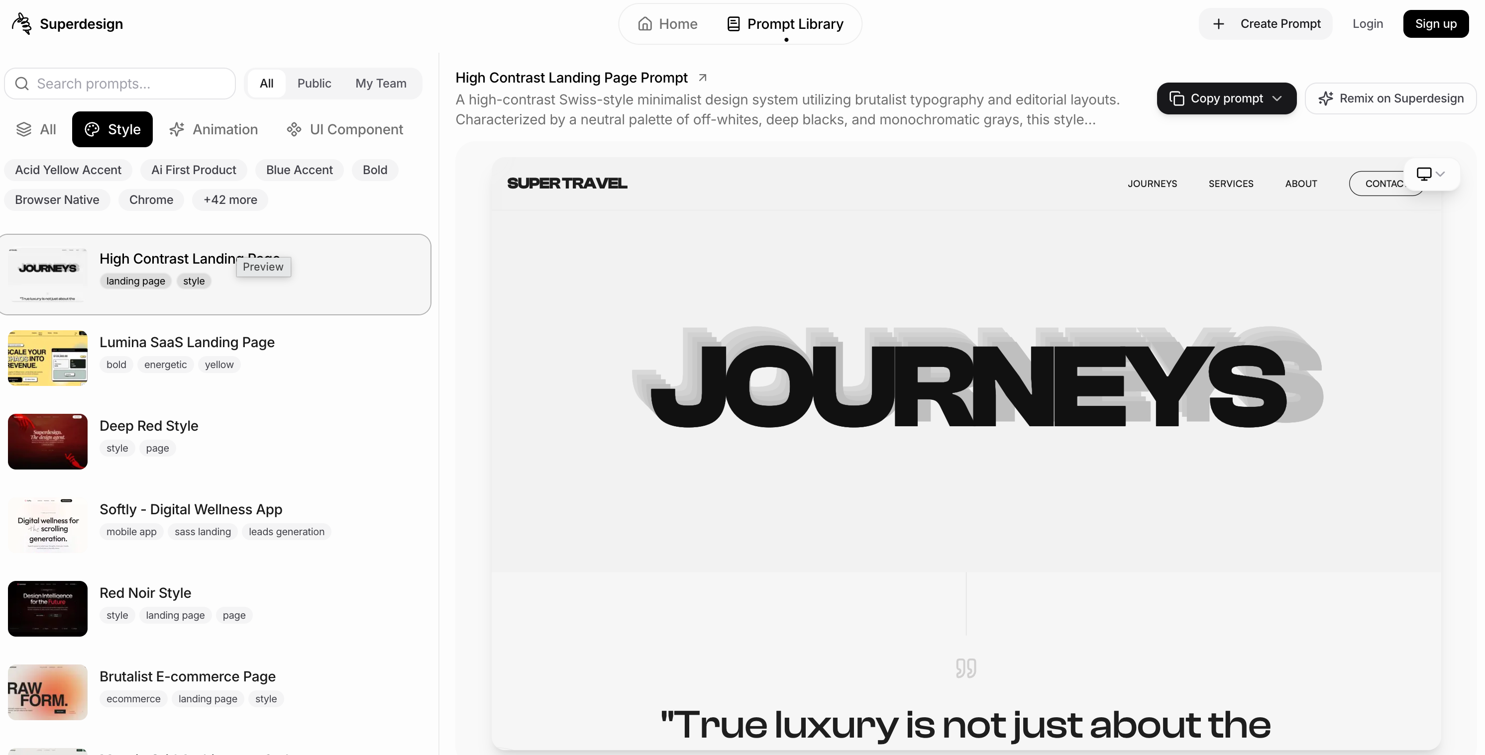 SuperDesign screenshot
