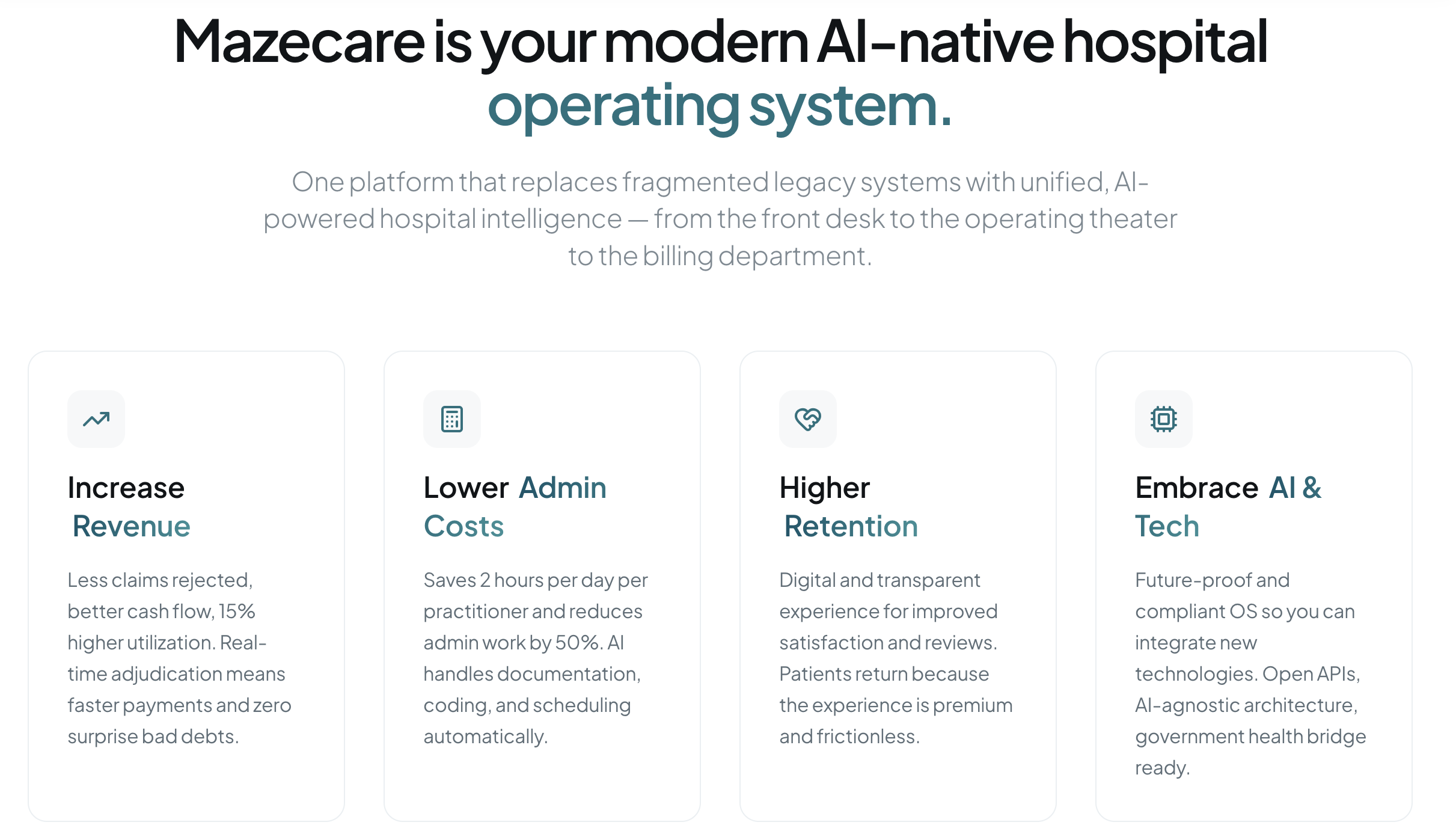 Mazecare screenshot