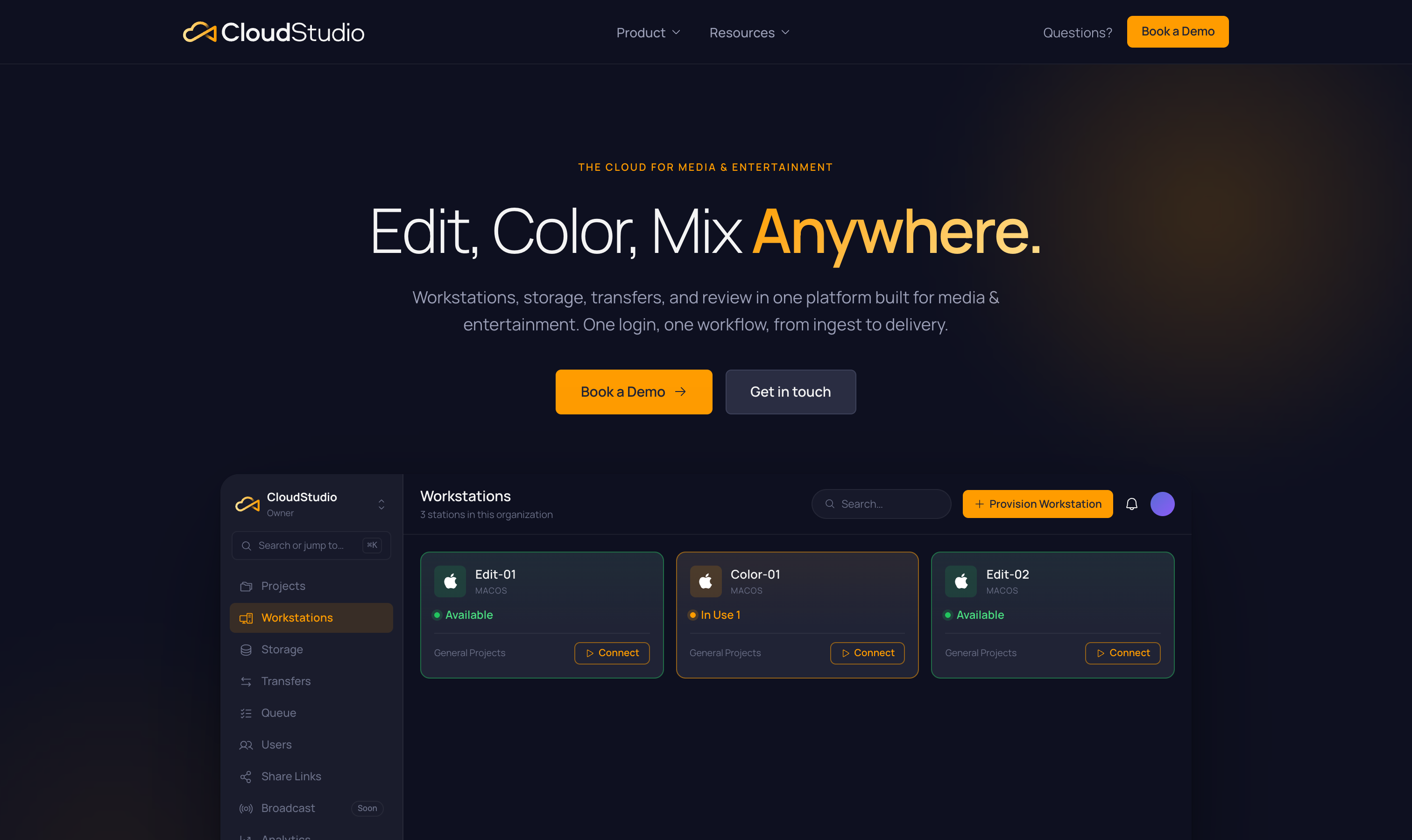 CloudStudio screenshot