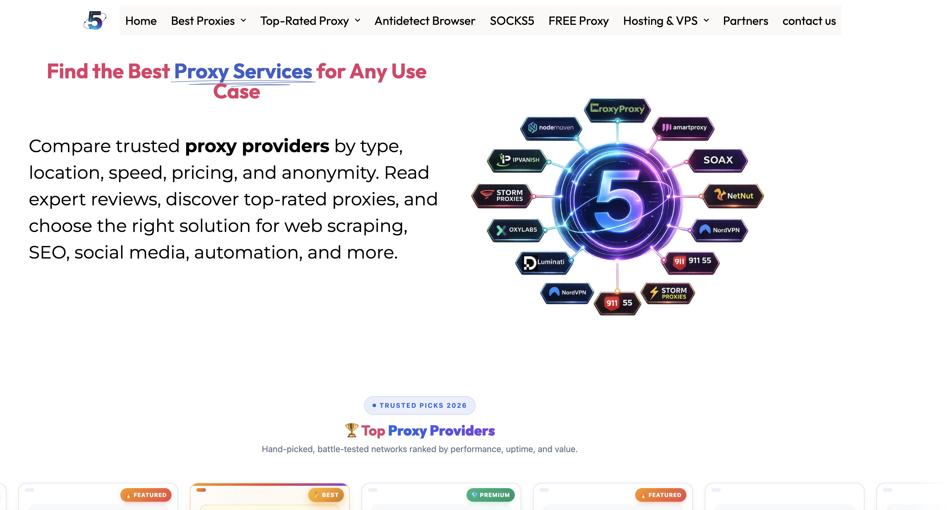5-proxy.com screenshot