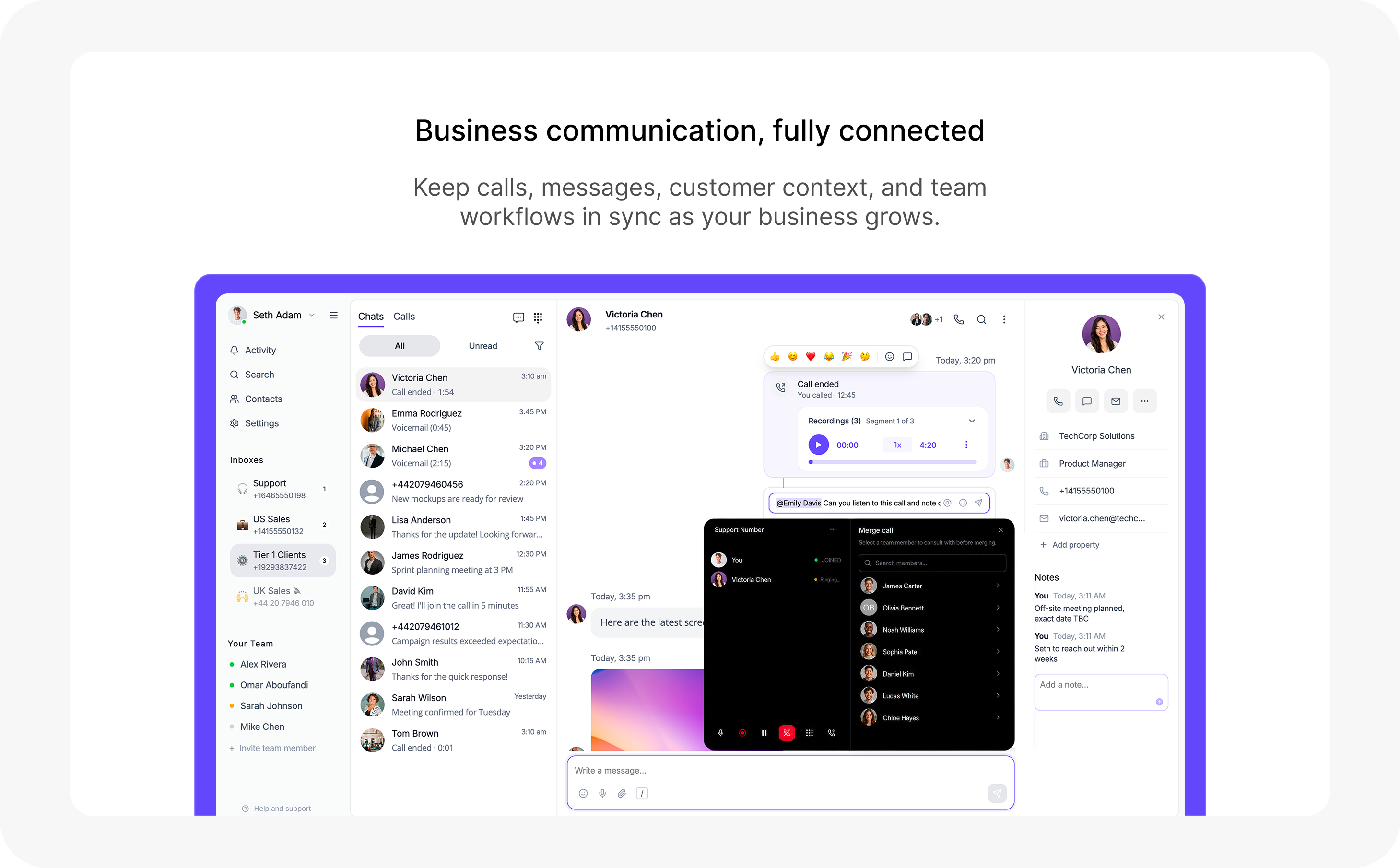 Dialbird screenshot