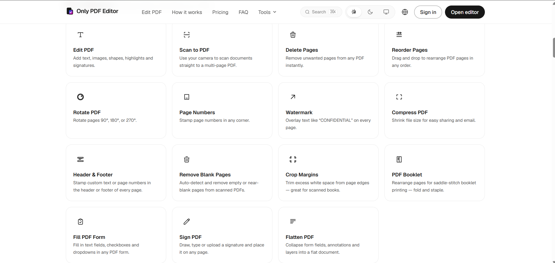 Only PDF Editor screenshot