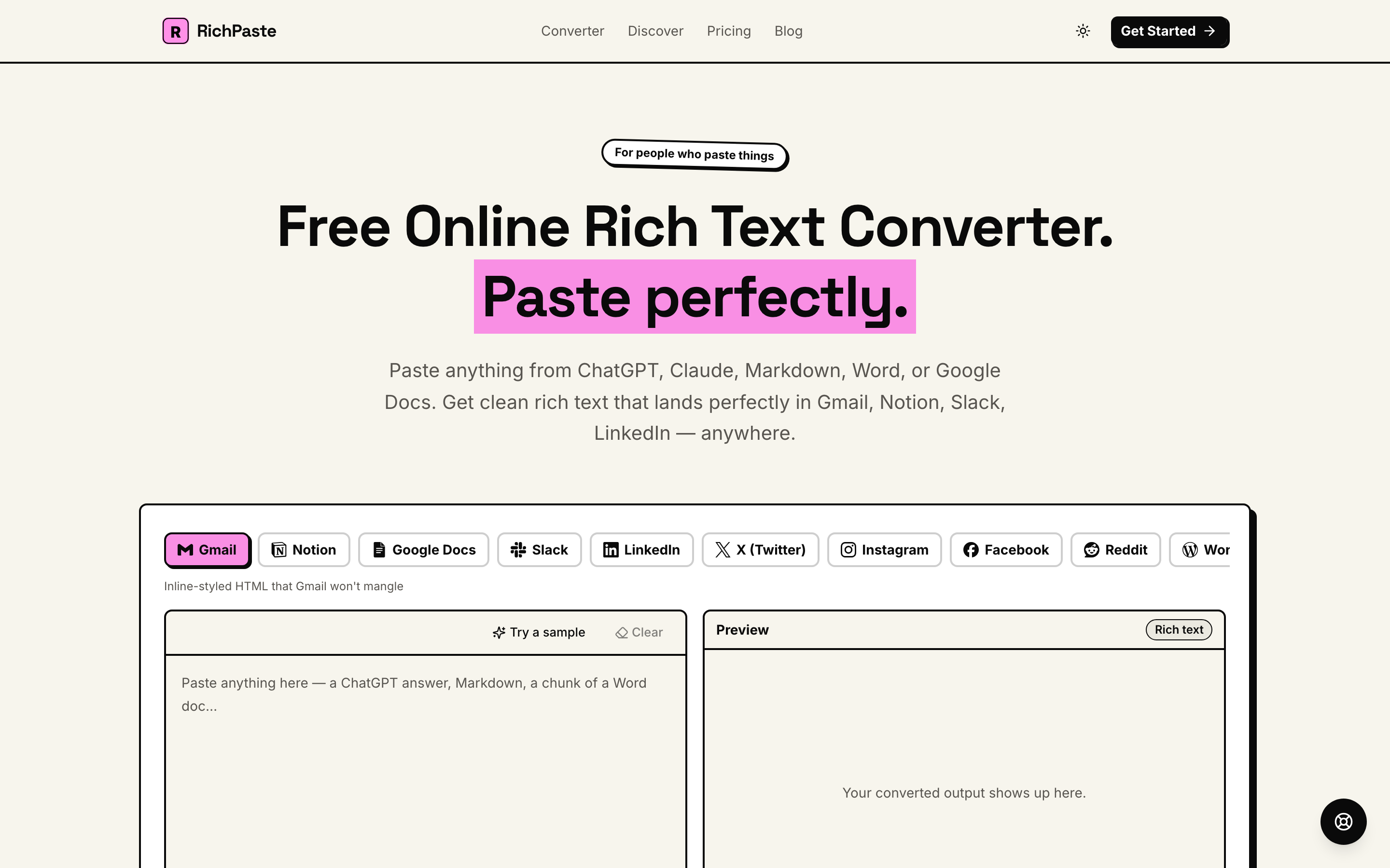 RichPaste screenshot