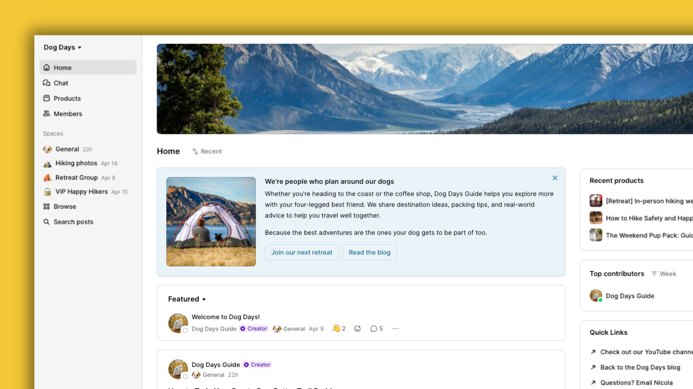Podia screenshot