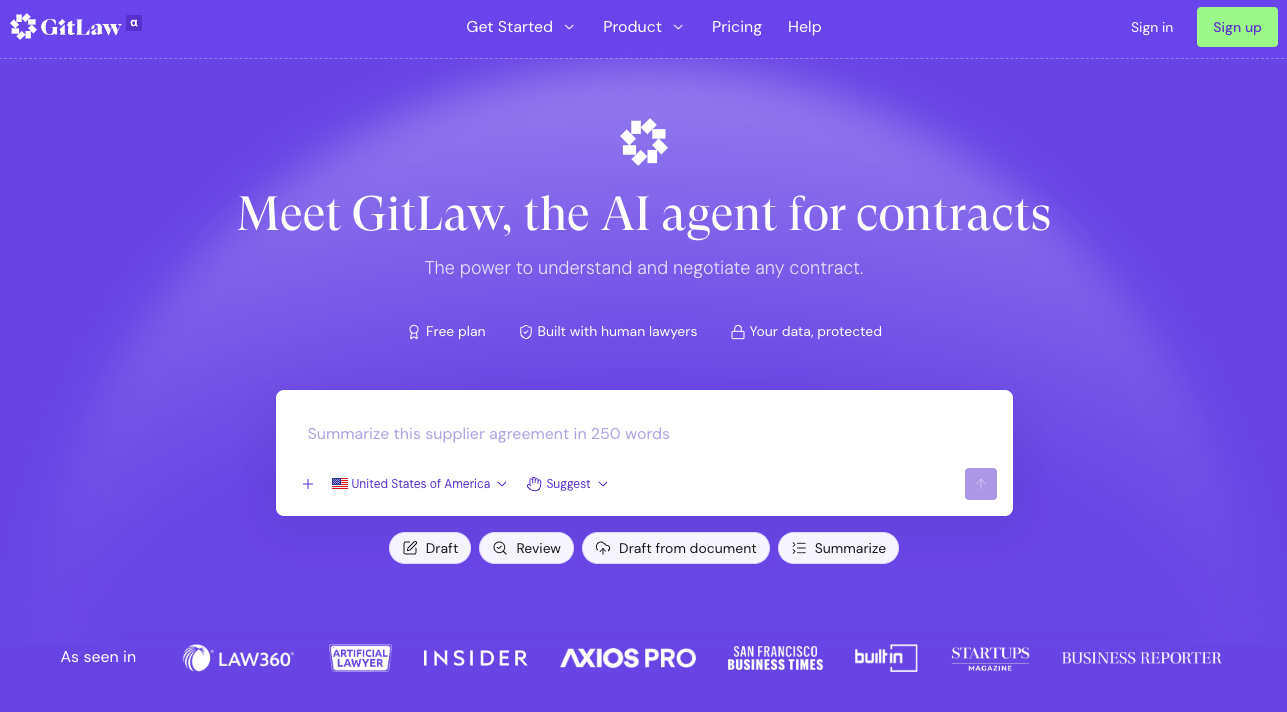GitLaw screenshot