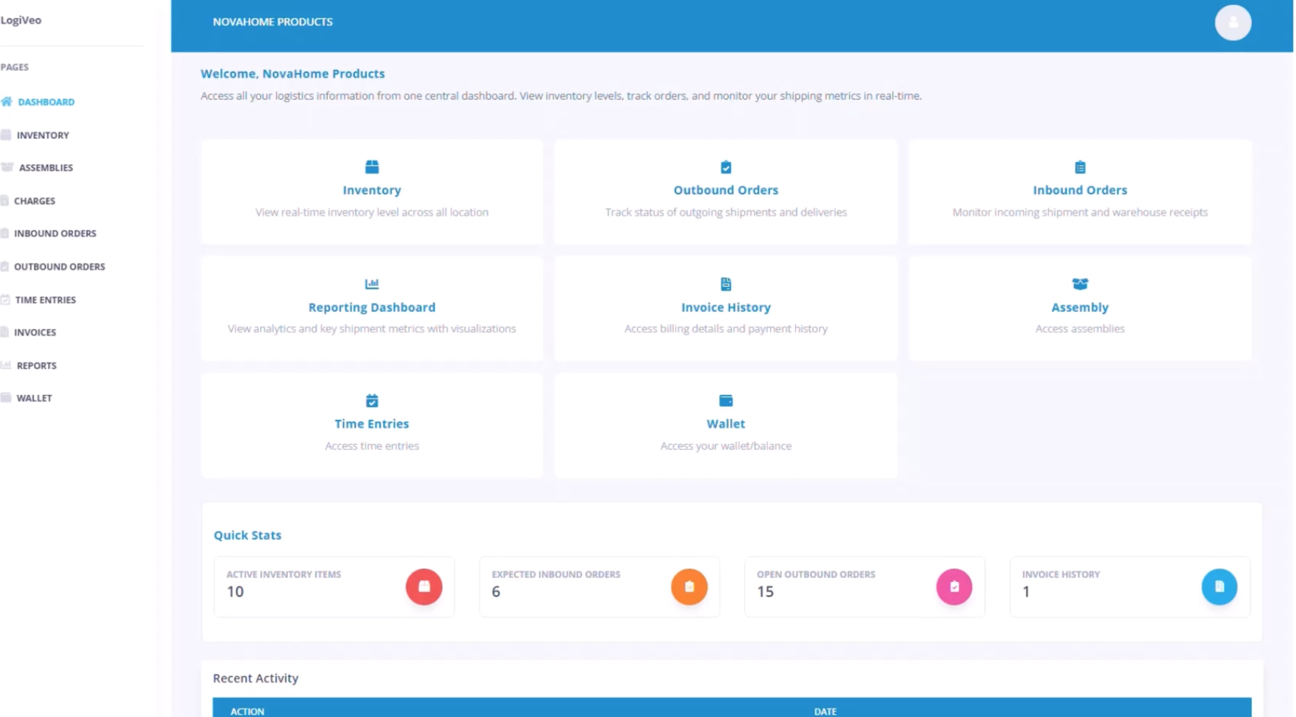 LogiVeo screenshot