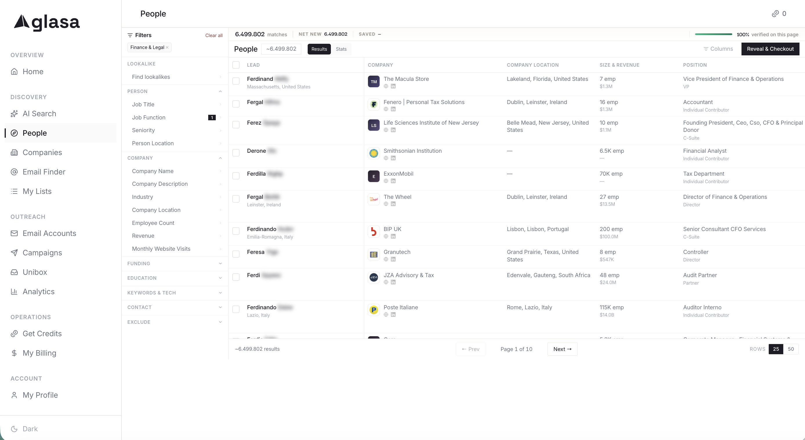 Glasa screenshot