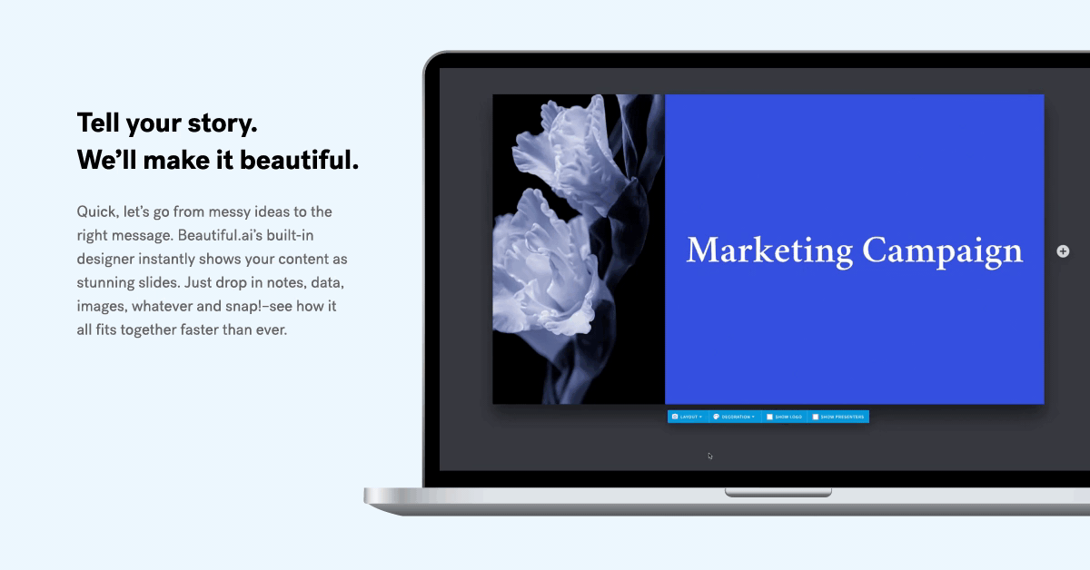 Compare Beautiful.ai vs. Decktopus G2