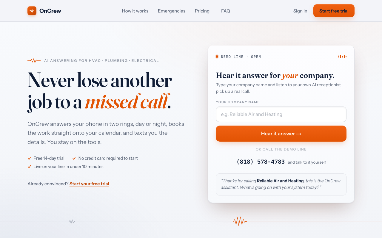 OnCrew screenshot