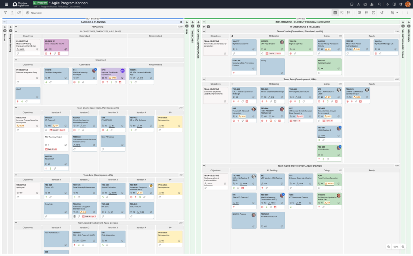 Planview AgilePlace screenshot