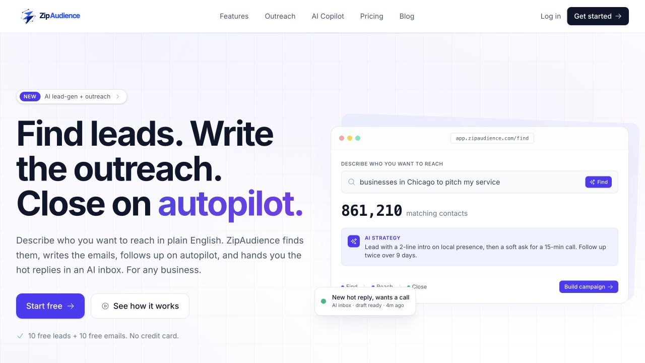 ZipAudience screenshot