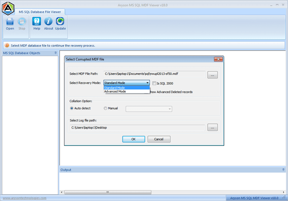 SQL MDF File Viewer screenshot