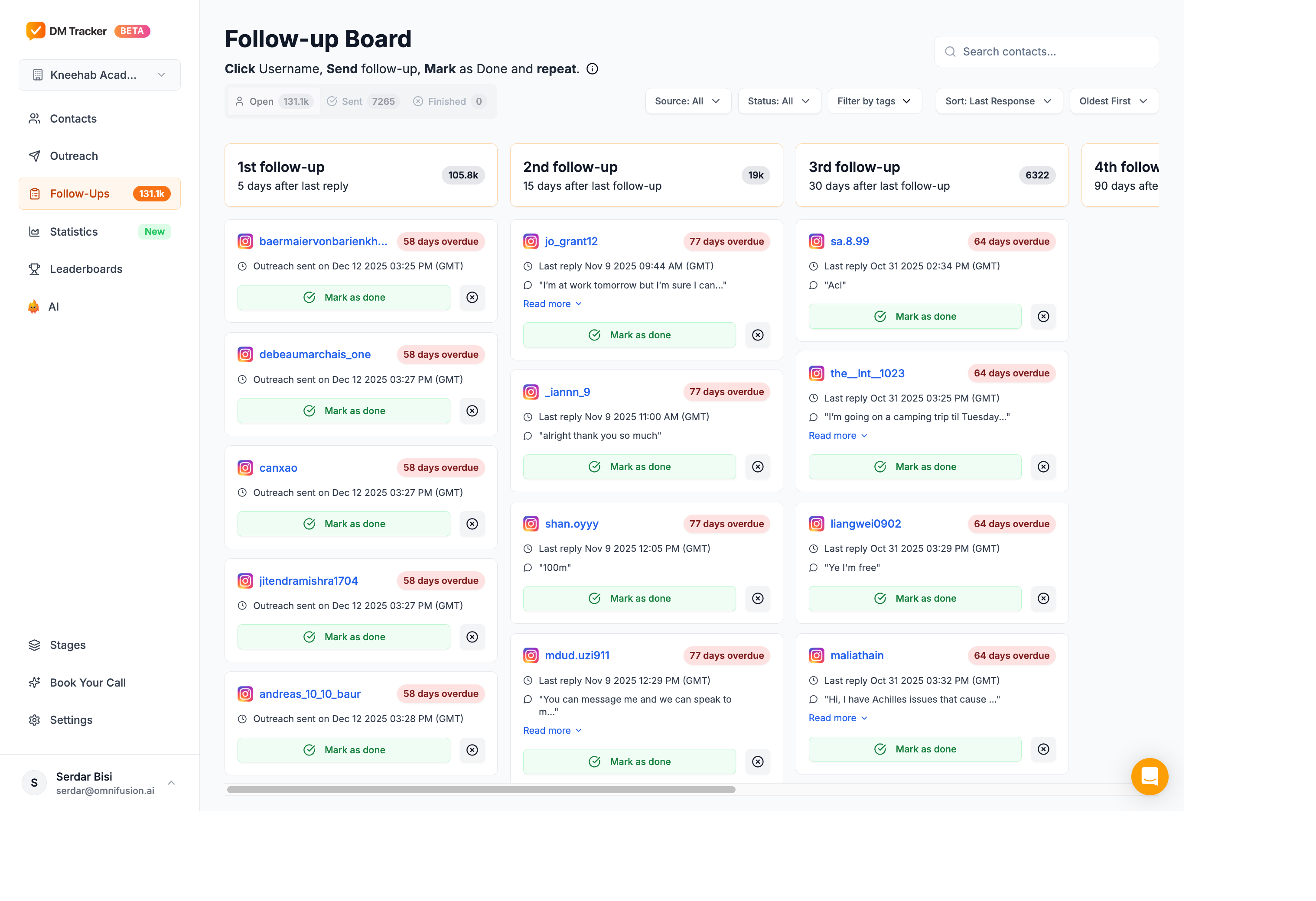 DM Tracker screenshot
