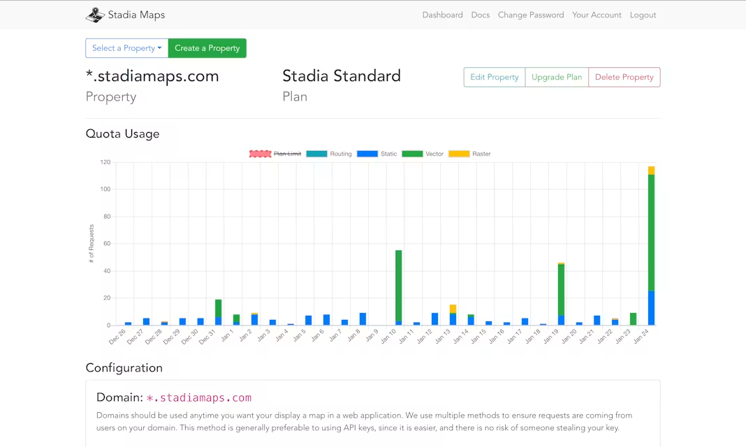 Stadia Maps Location Platform screenshot