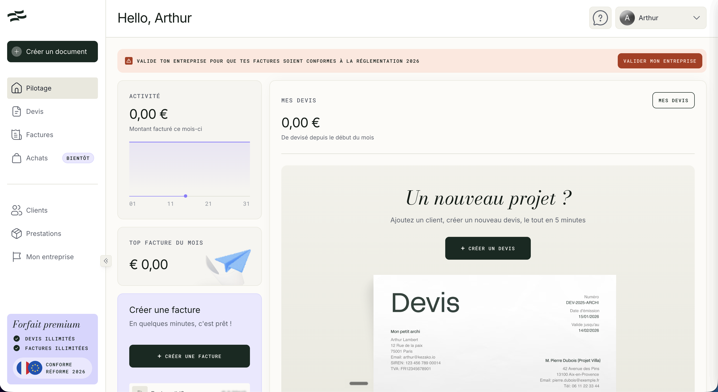 Mon devis facile screenshot
