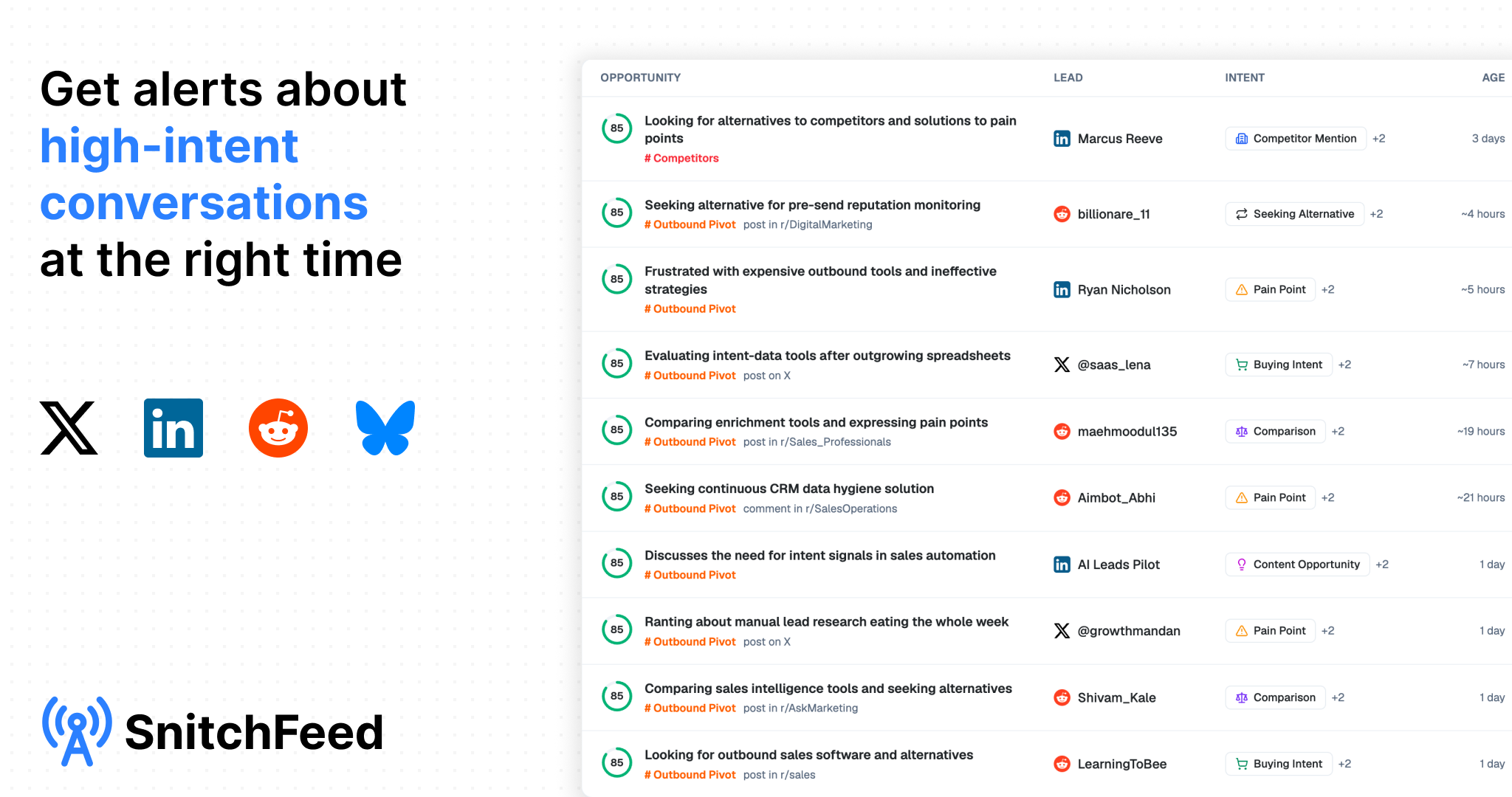 SnitchFeed screenshot