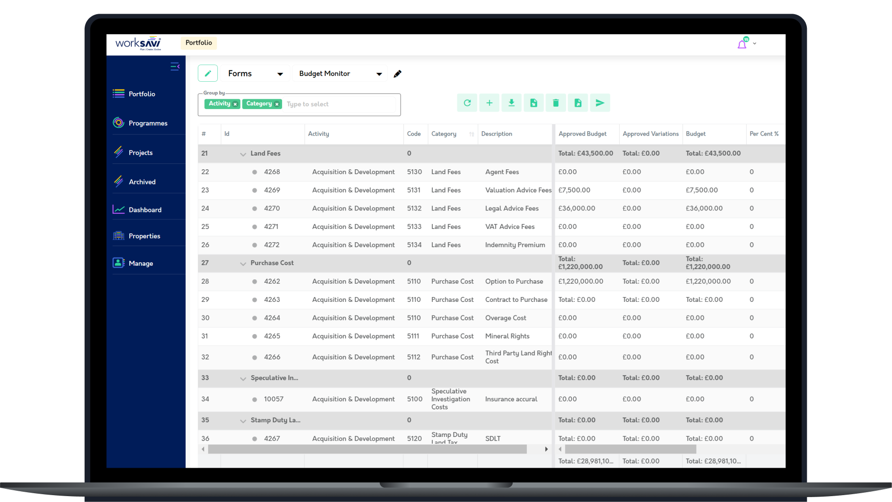 WorkSavi screenshot