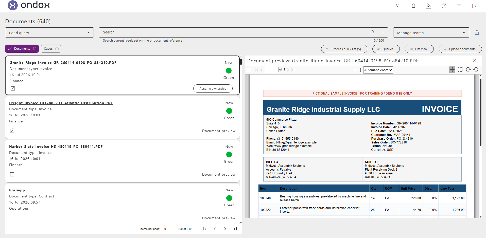 Ondox screenshot