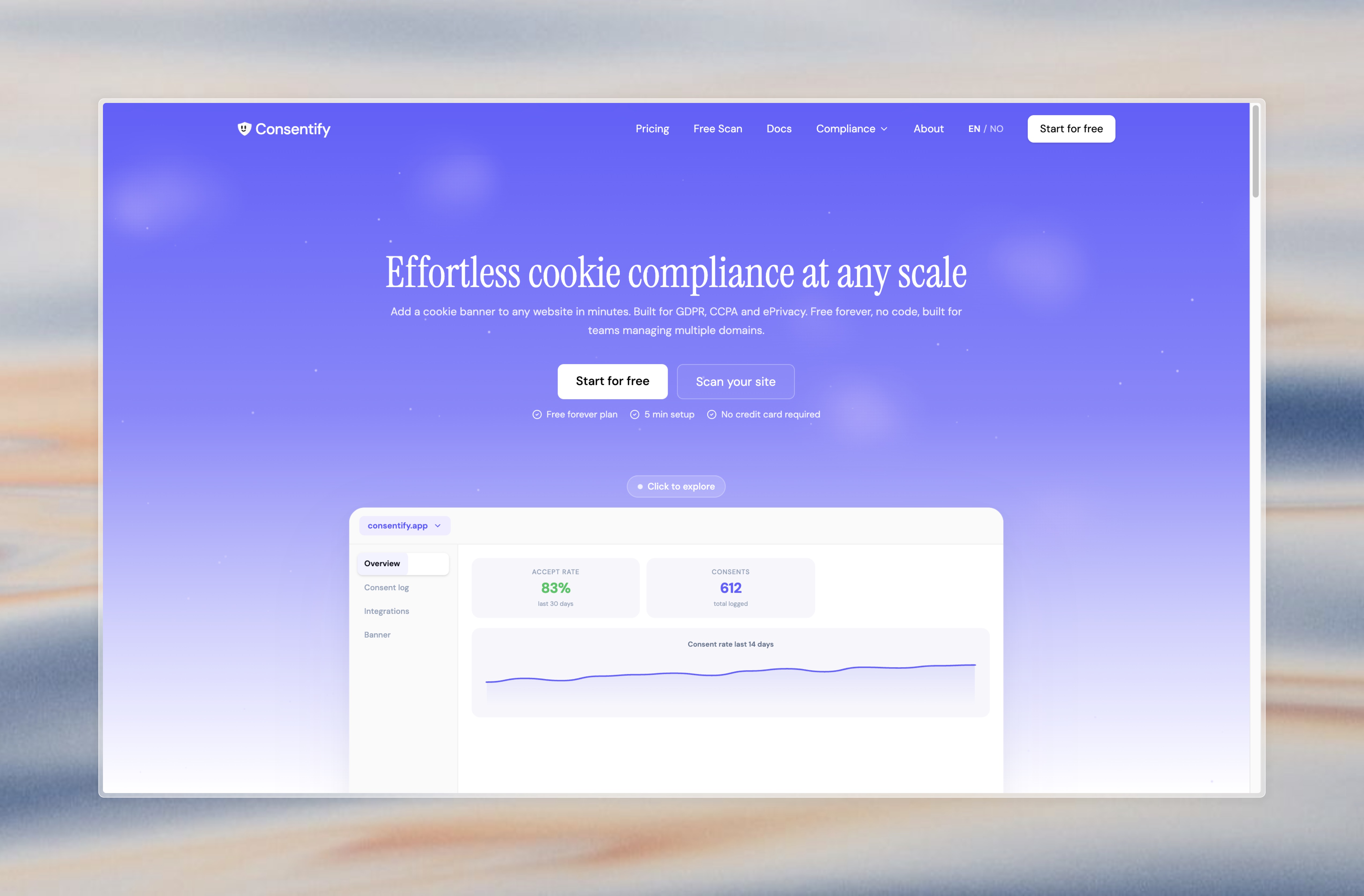 Consentify screenshot